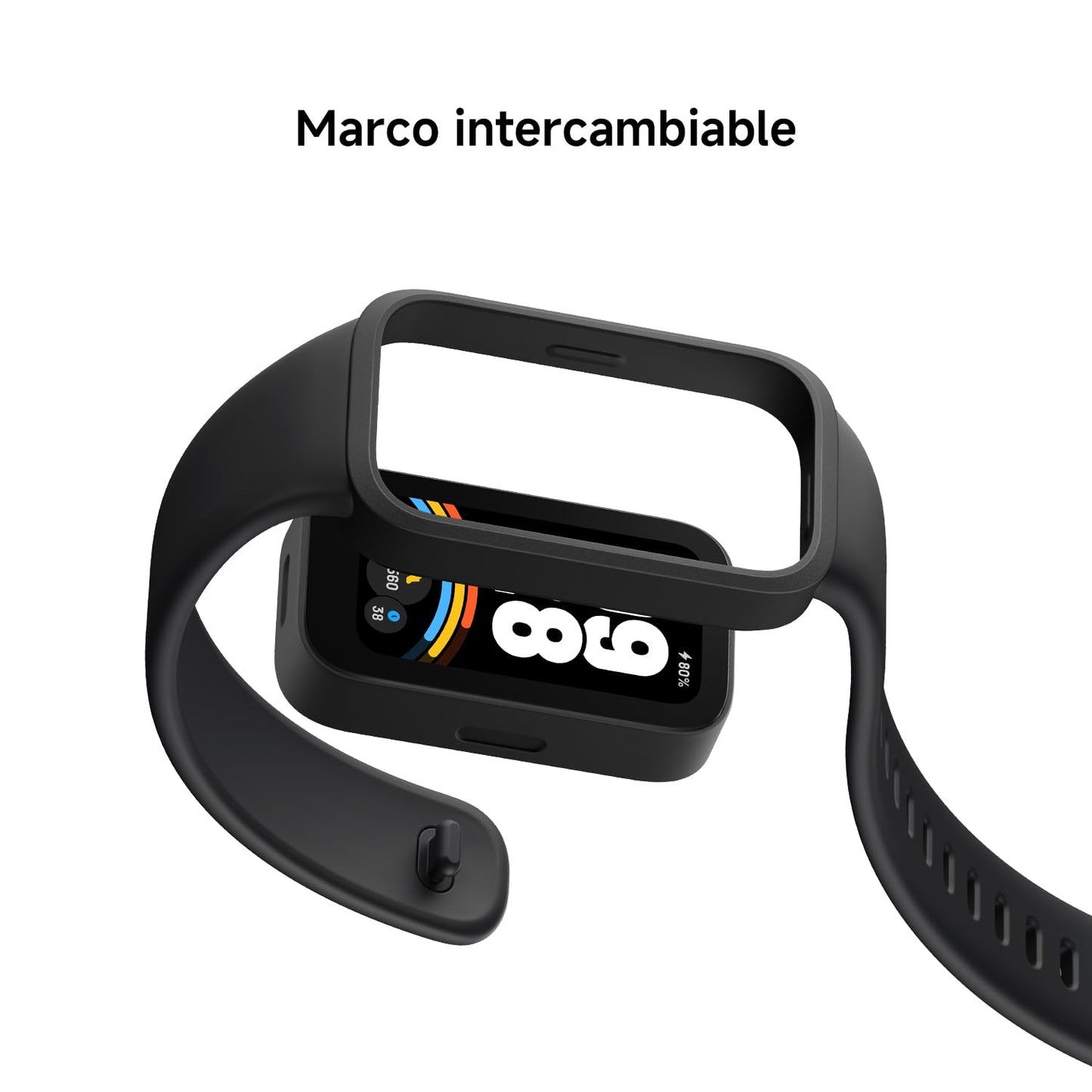 XIAOMI Smart Band 9 Active - Pulsera de Actividad, autonomía de hasta 18 días, Pantalla TFT de 1,47" con tasa de refresco de 60 Hz, 5ATM, App Mi Fitness, Negro (Versión ES)