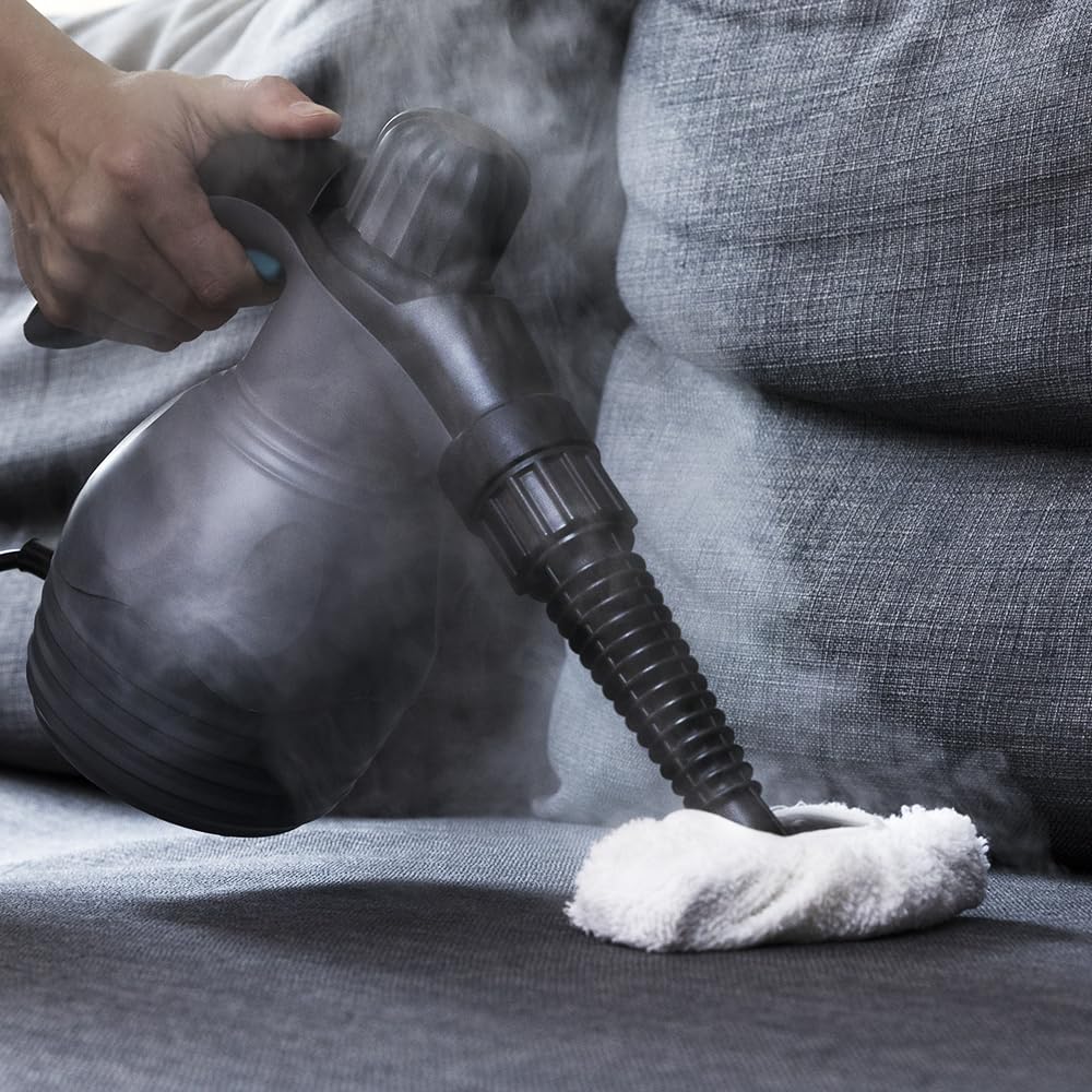 Cecotec Limpiador de Vapor con Cable - Vaporeta HydroSteam 1030 X-Treme. 1000W, 3 Bares de Presión, Caudal de Vapor 30g/min, Limpia y Desinfecta, Acabados Perfectos, Depósito 350ml, 9 Accesorios