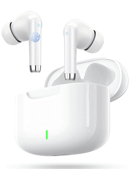 Auriculares Inalámbricos, 2026 Auriculares Bluetooth 5.4 con Reducción de Ruido ENC, 48H con Graves, Cascos Inalambricos IPX8 Impermeable, Control Táctil, Audifonos Inalambricos para iPhone/iOS/Galaxy