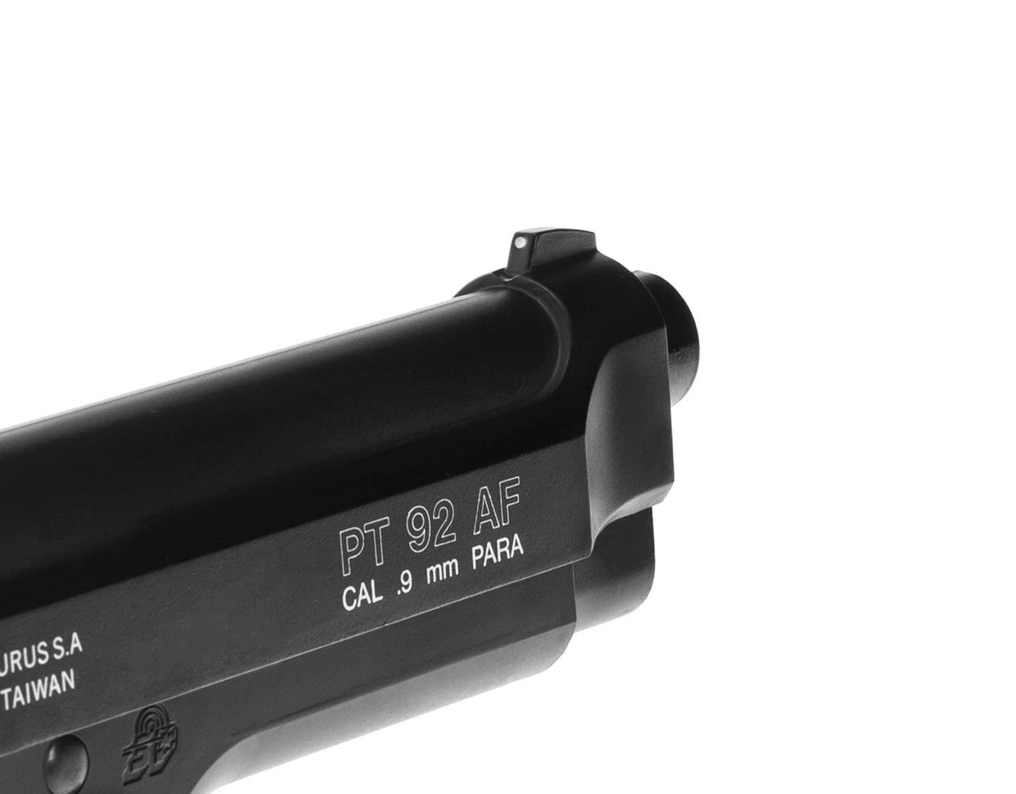 Pistola Airsoft- Cybergun Negro PT92-Modelo Resorte -Color: Negro-Culata de Metal-Potencia 0,5 Joule