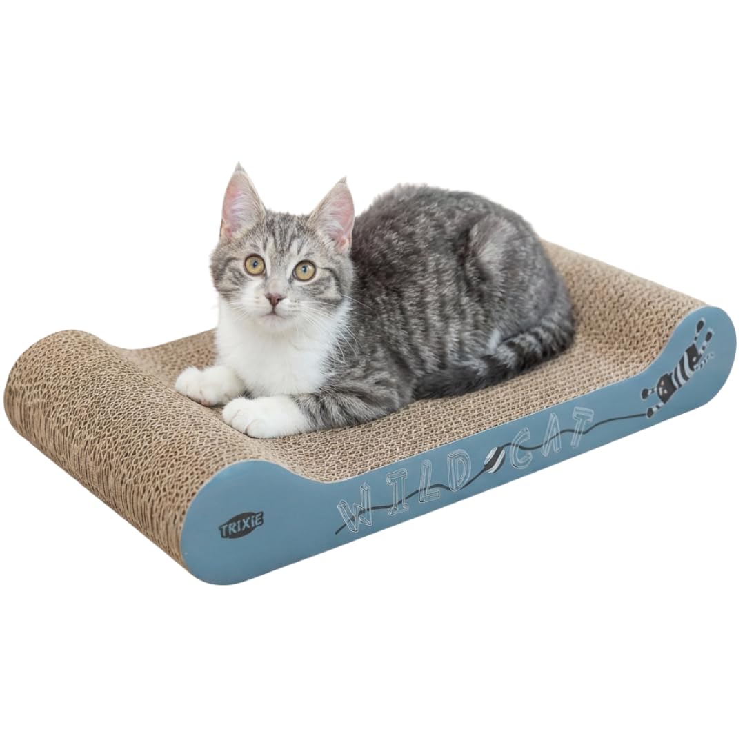 Trixie - Rascador de Cartón Wild Cat para Gatos, 41 x 24 x 7 cm, Rojo