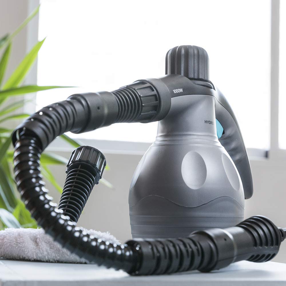 Cecotec Limpiador de Vapor con Cable - Vaporeta HydroSteam 1030 X-Treme. 1000W, 3 Bares de Presión, Caudal de Vapor 30g/min, Limpia y Desinfecta, Acabados Perfectos, Depósito 350ml, 9 Accesorios