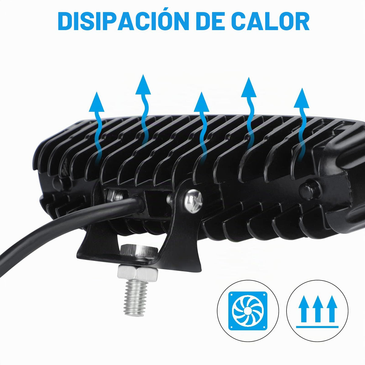 Kraumi 18W Faro Trabajo LED Focos de Coche 12V 24V Faros Led Tractor 9,200LM 6000K IP67 Impermeable Off-Road Foco de Trabajo LED para Moto ATV SUV Tractor Camión Barco(4 Piezas)