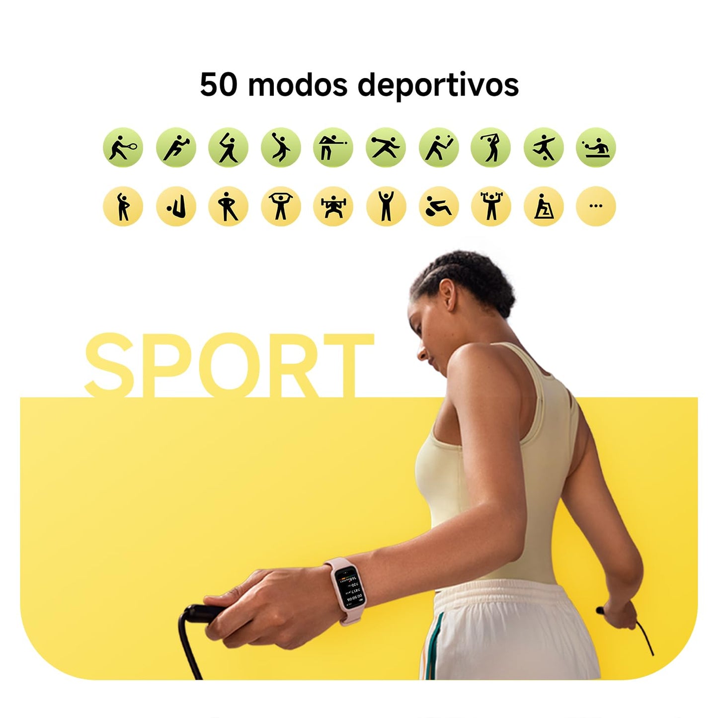 XIAOMI Smart Band 9 Active - Pulsera de Actividad, autonomía de hasta 18 días, Pantalla TFT de 1,47" con tasa de refresco de 60 Hz, 5ATM, App Mi Fitness, Negro (Versión ES)