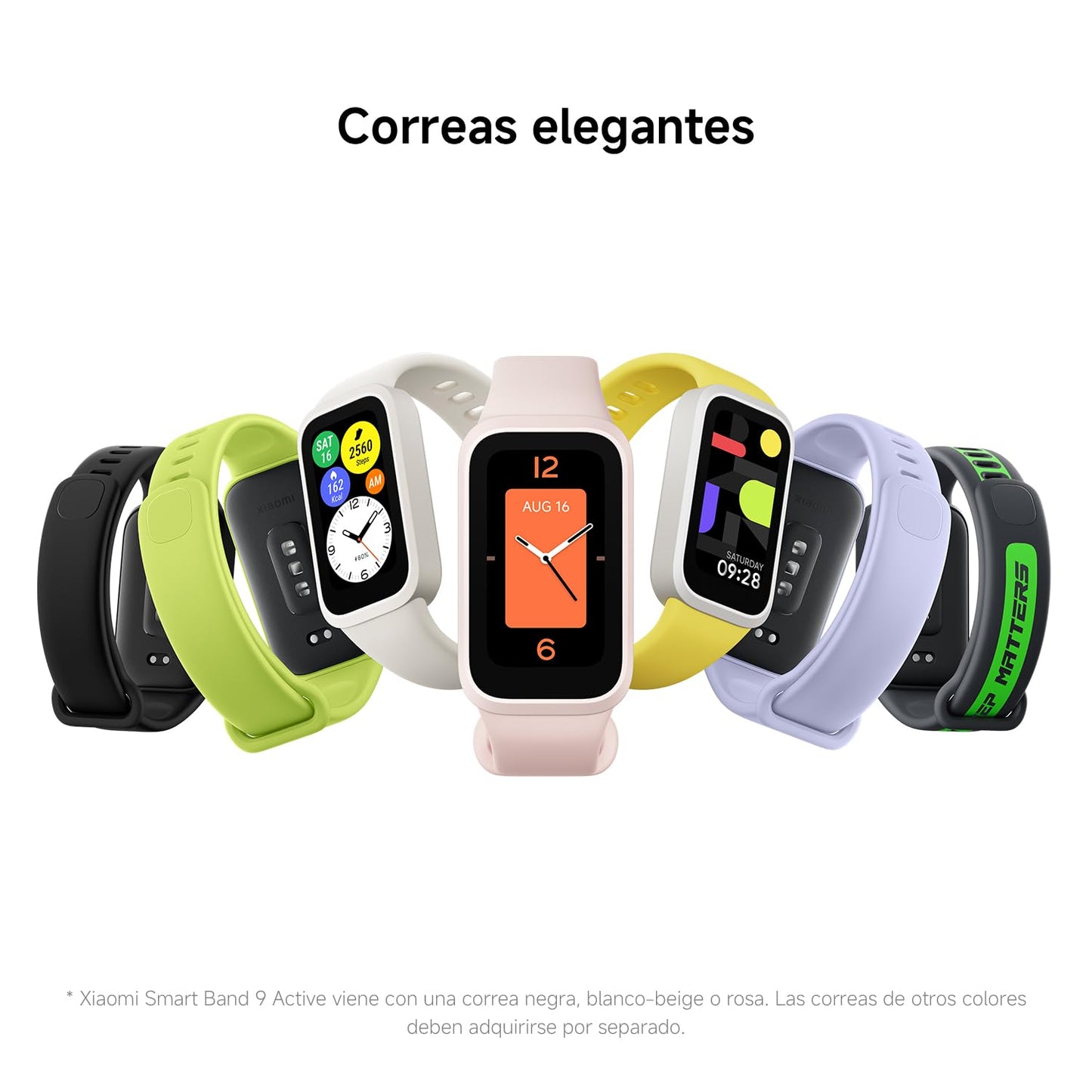 XIAOMI Smart Band 9 Active - Pulsera de Actividad, autonomía de hasta 18 días, Pantalla TFT de 1,47" con tasa de refresco de 60 Hz, 5ATM, App Mi Fitness, Negro (Versión ES)