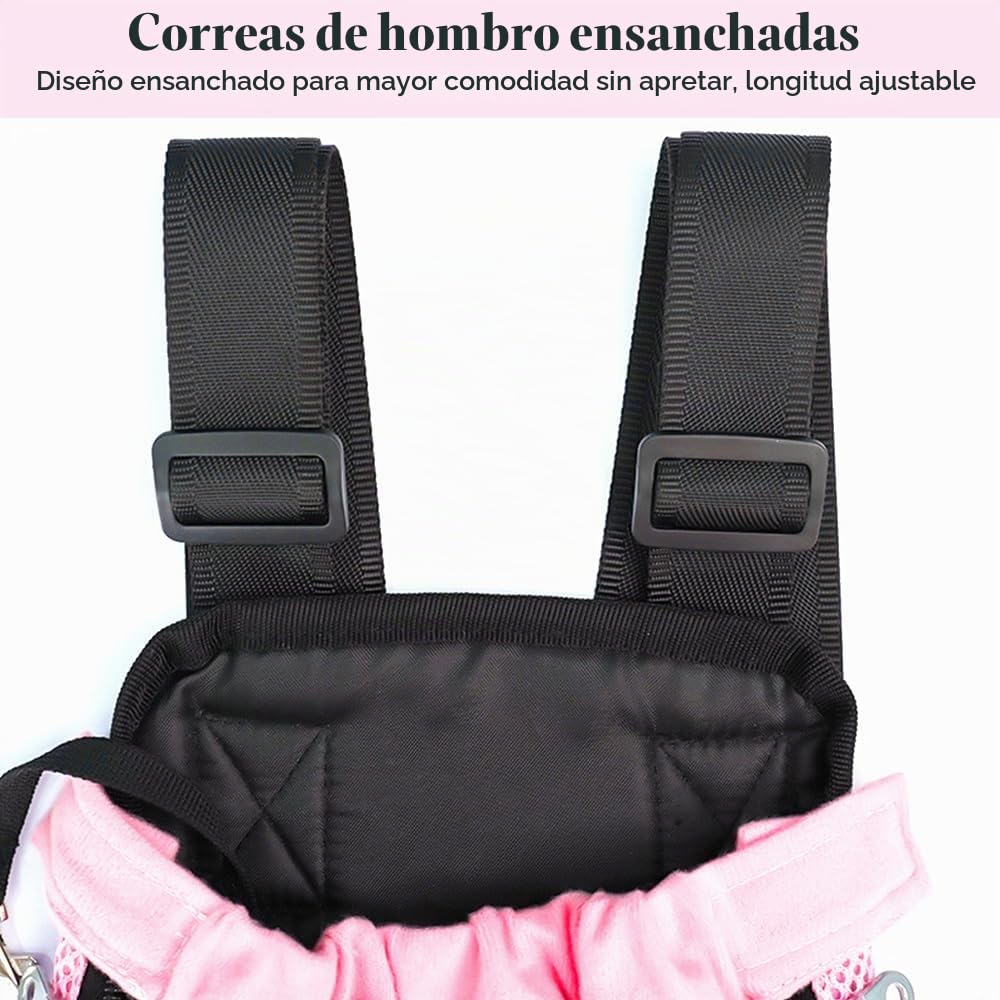 HMCEY Mochila para Mascotas,Mochila Transportin Perro Gato Ajustable,Pet Travel Backpack,Bolsa de Viaje Gato Perro Transpirable,Bolsa de Transporte para Mascotas para Camping, Paseos, Excursiones