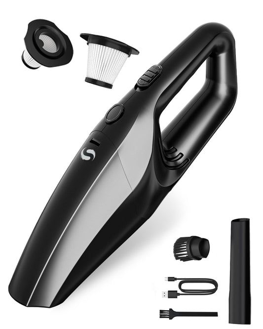 SERVOMASTER Aspirador de Mano, Aspirador Coche Potente sin Cable