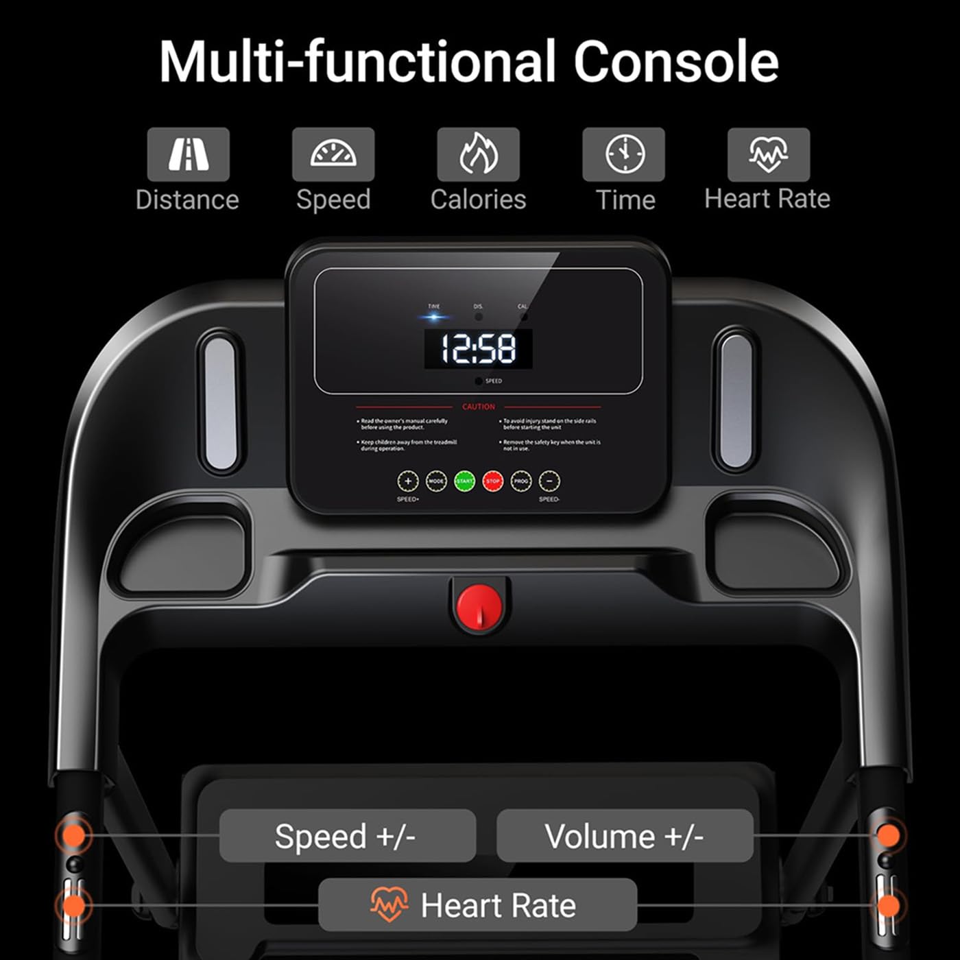 Mengmiao - Cinta de correr plegable con inclinación al 15%, motor sin escobillas de 3,0 HP ultra silencioso <45 dB, plataforma de 7 capas + 10 amortiguadores, 12 programas inteligentes + 3 modos