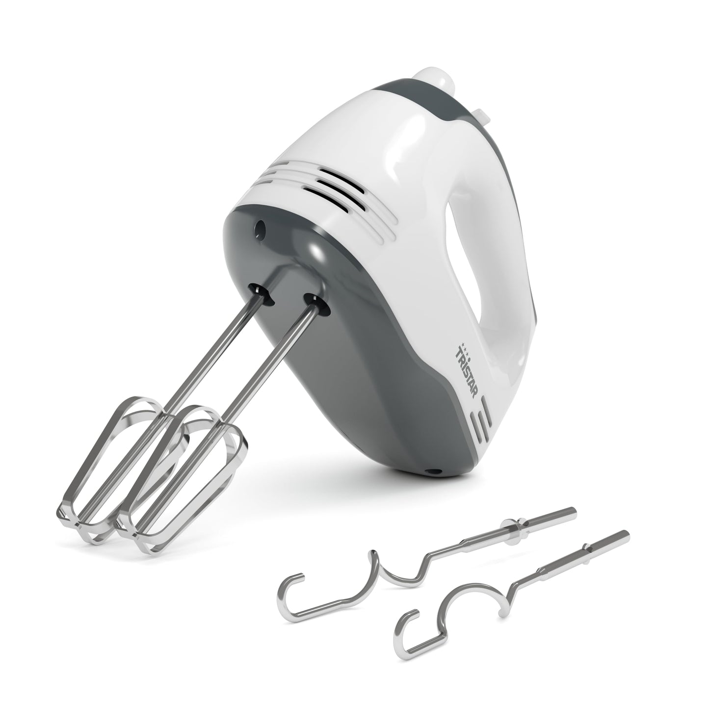 Tristar Batidora manual, 5 Velocidades Ajustables, 200W, Diseño Ergonómico, Accesorios de Acero Inoxidable, Piezas Aptas para Lavavajillas, BPA-Free, Compacta y Fácil de Usar, MX-4203