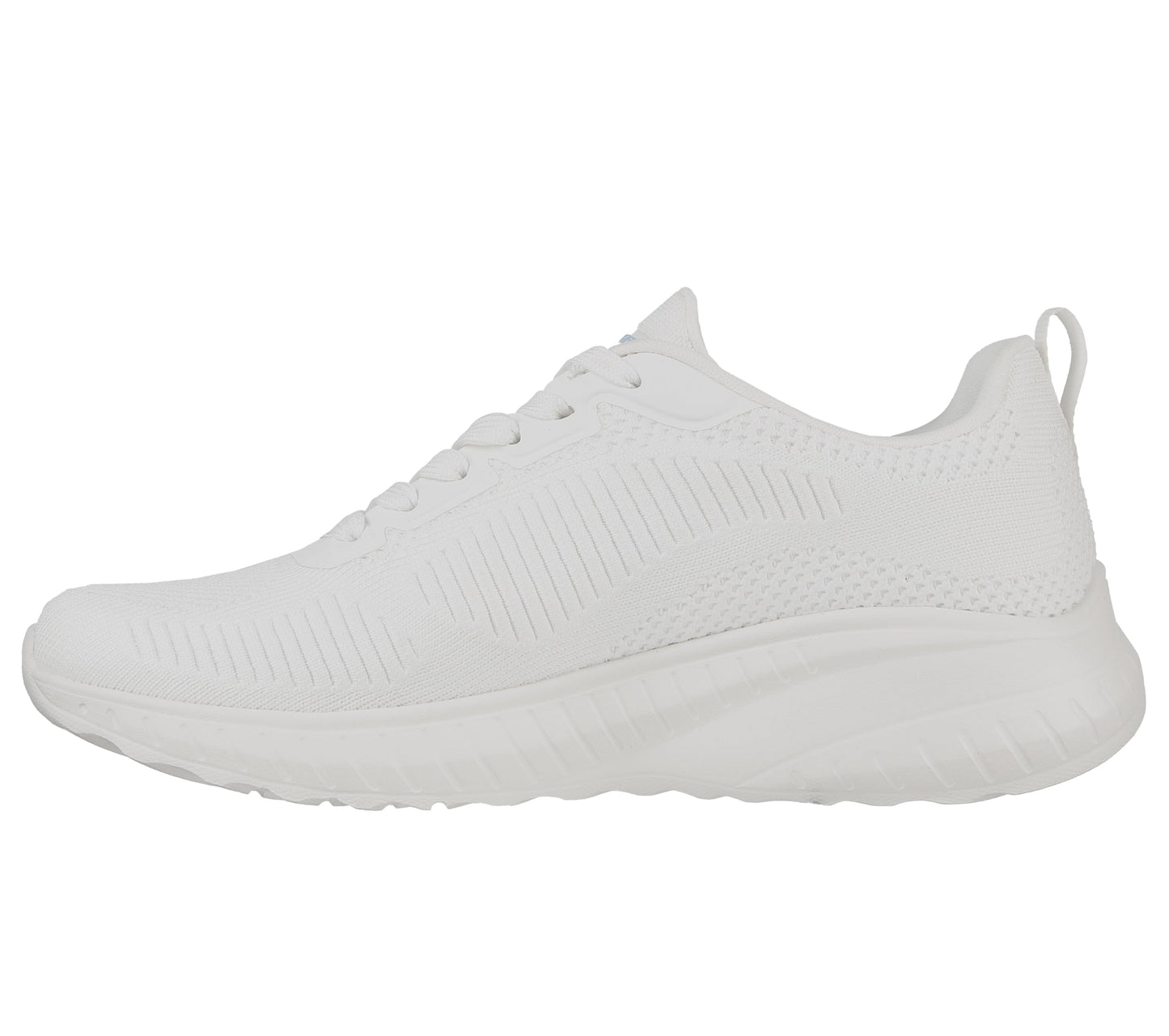 Skechers Bobs Squad Chaos Face Off, Zapatillas de Deporte Mujer, White Engineered Knit, 39 EU