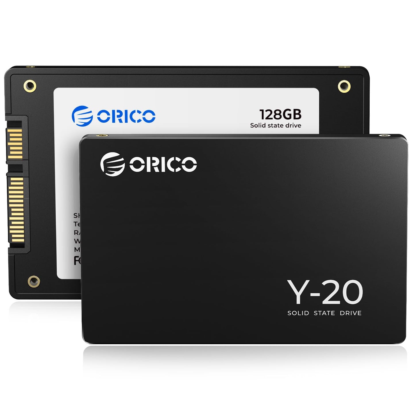 ORICO 128GB SSD SATA III 6Gb/s 2.5" SSD Interno, Velocidad de Lectura de hasta 500 MB/s, Compatible con Computadora Portátil y de Escritorio- Y20