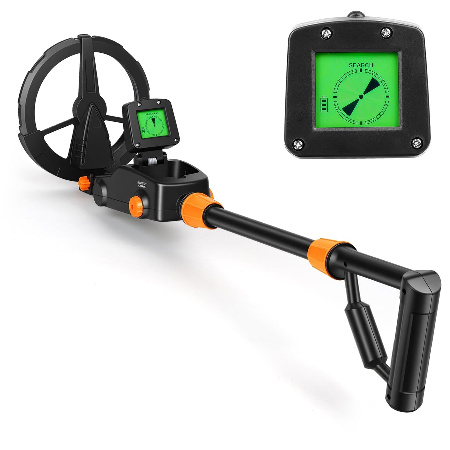 AXFEE Detector de Metales Niños, Detectores de Metale Plegable IP66 con Pantalla LCD e Indicación de Sonido, Detector de Metales de Alta Precisión para Niños o Principiantes（Negro）