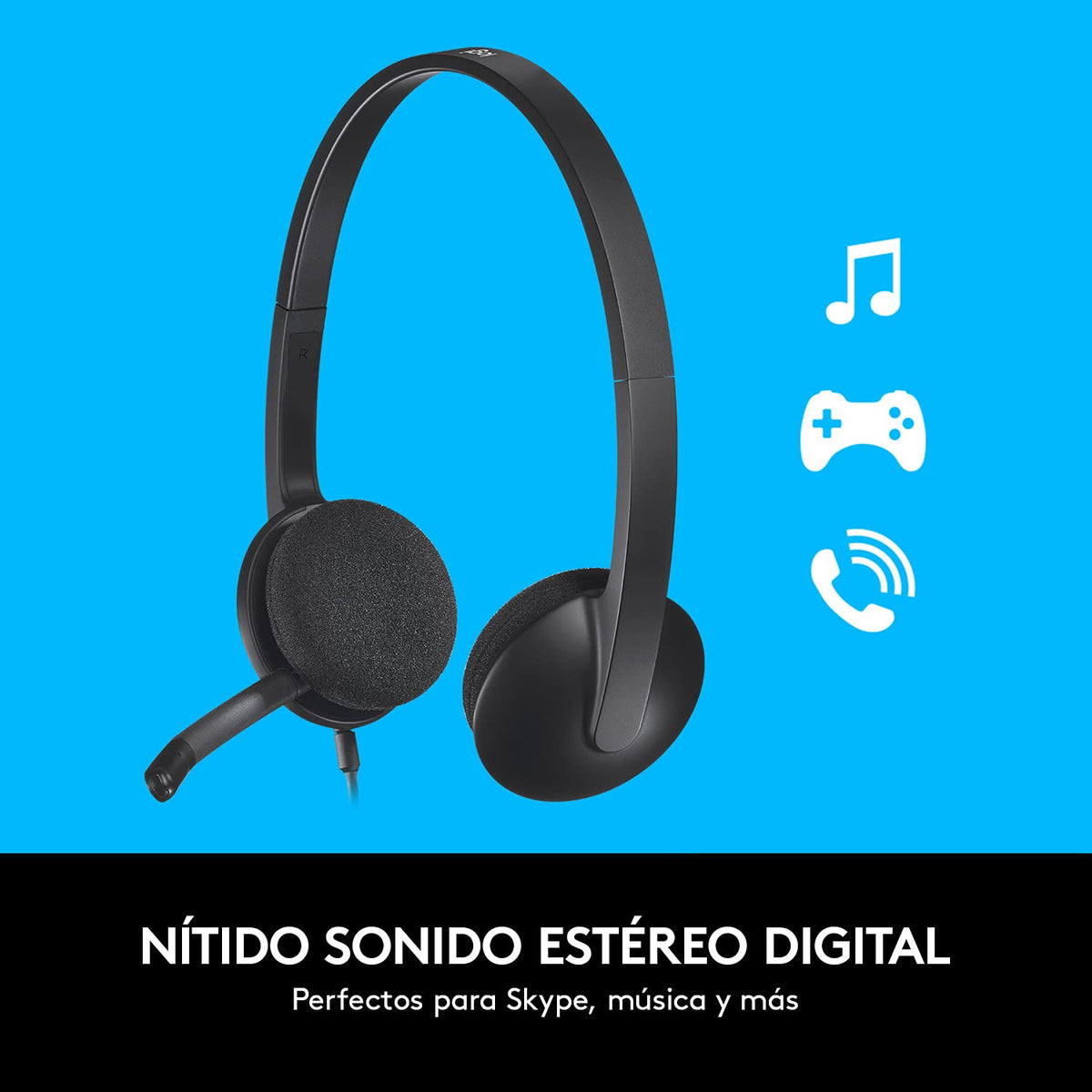 Logitech H340 Auriculares con Cable