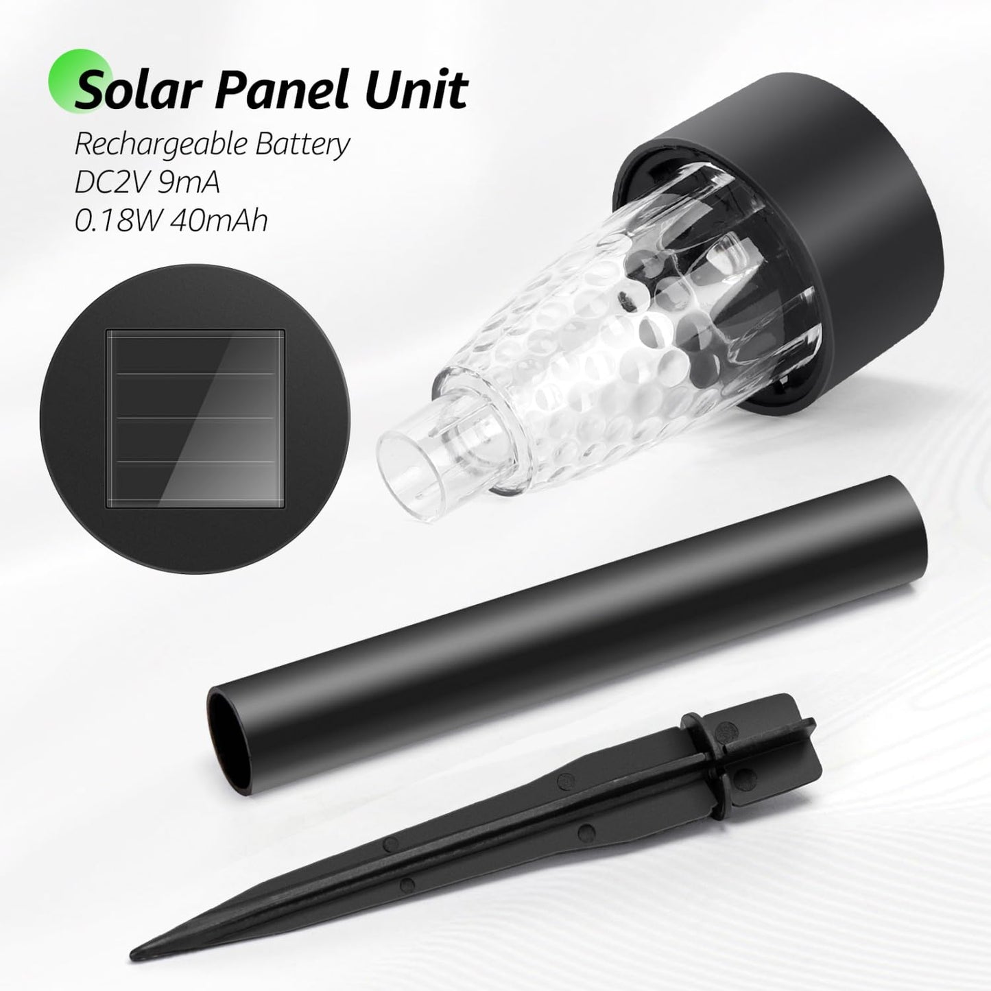 Aigostar 12 Uds Luz Solares Exterior Jardin, Luces LED Solar de Césped