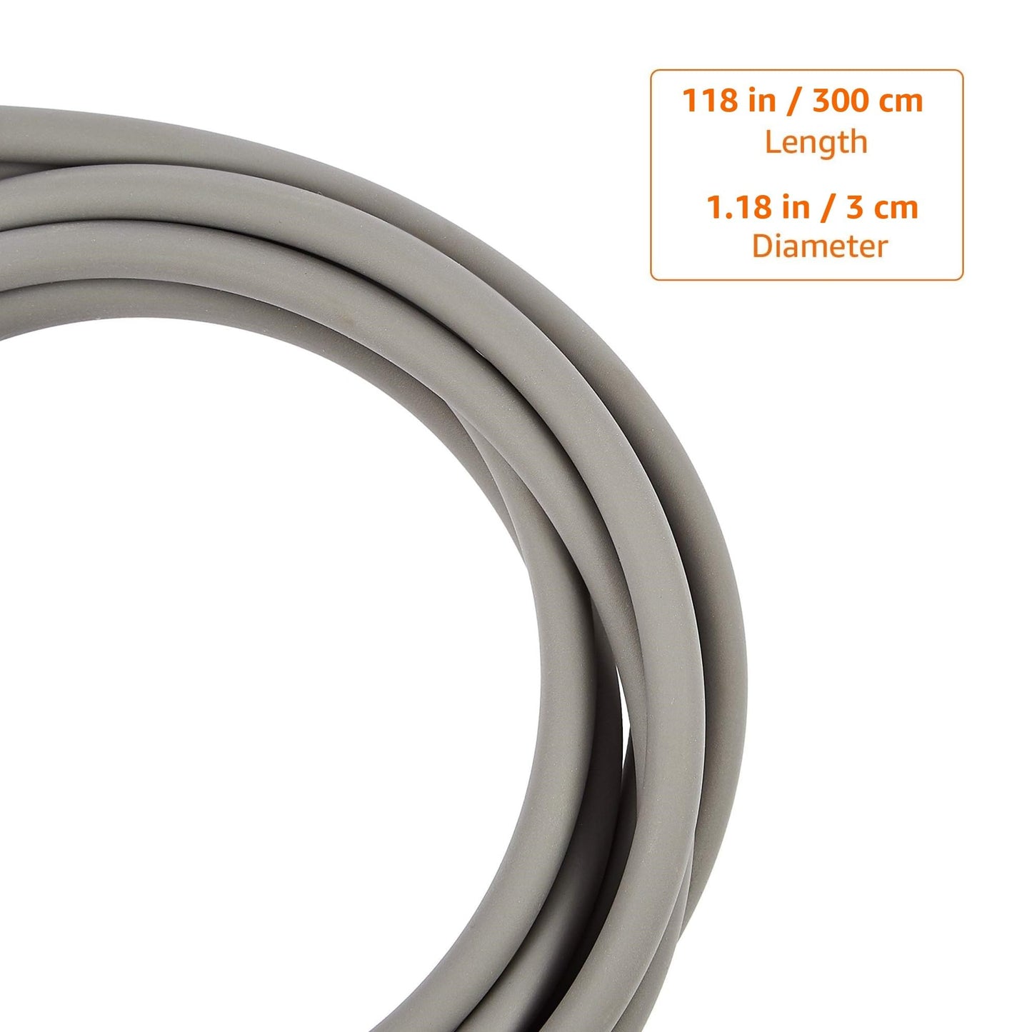 Amazon Basics Comba estándar, 300 cm, gris