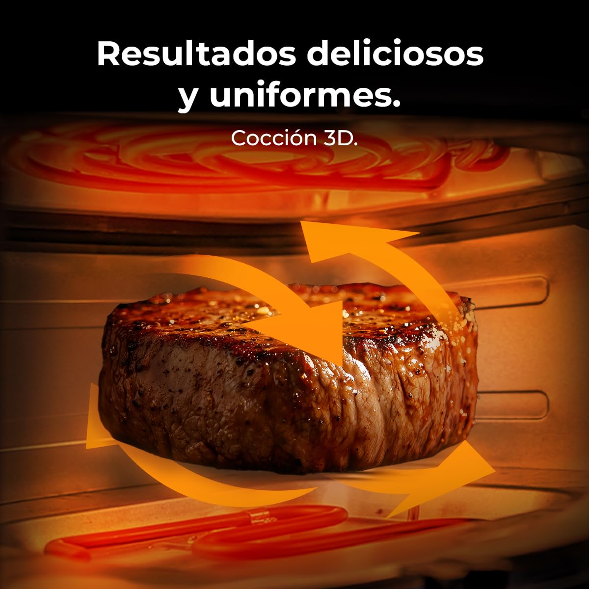 Cecotec Freidora de Aire 6,5 L Cecofry&Grill Duoheat 6500 Grill