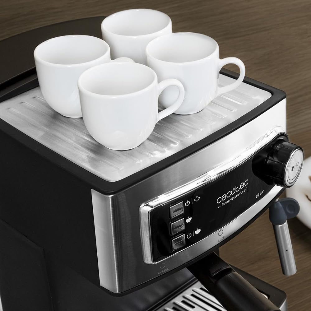 Cecotec Cafetera Express Manual con 20 Bares de Presión Power Espresso 20