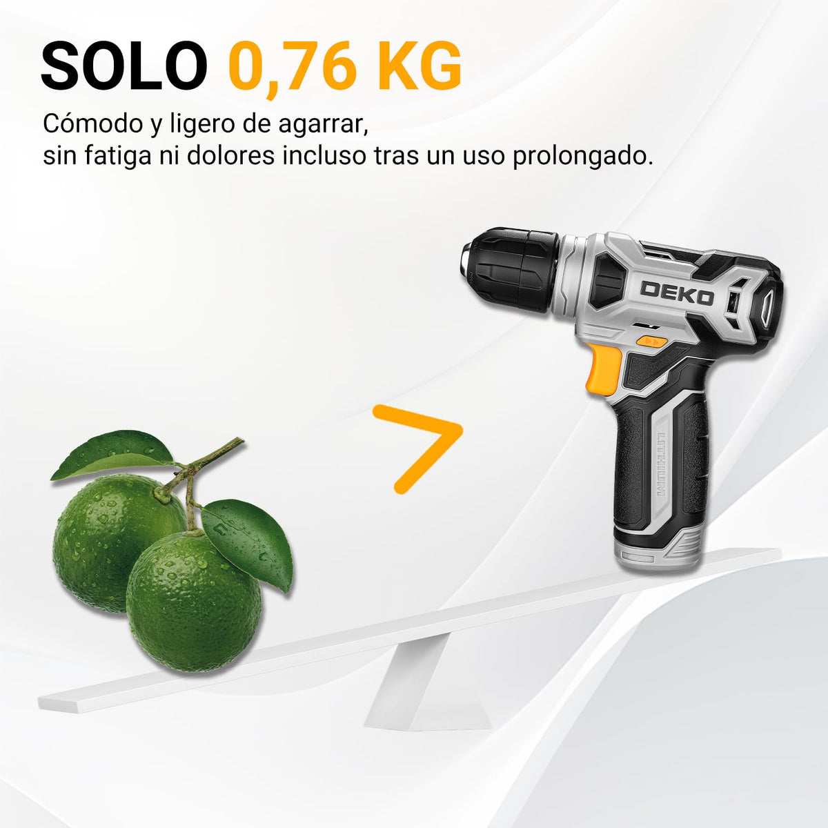 DEKO Caja Herramientas Completa con Destornillador Electrico/Taladro con bateria de 8V, Maletin de 126 Piezas, Caja profesional de herramientas Domésticas de Bricolaje para Oficinas y Jardín, Gris