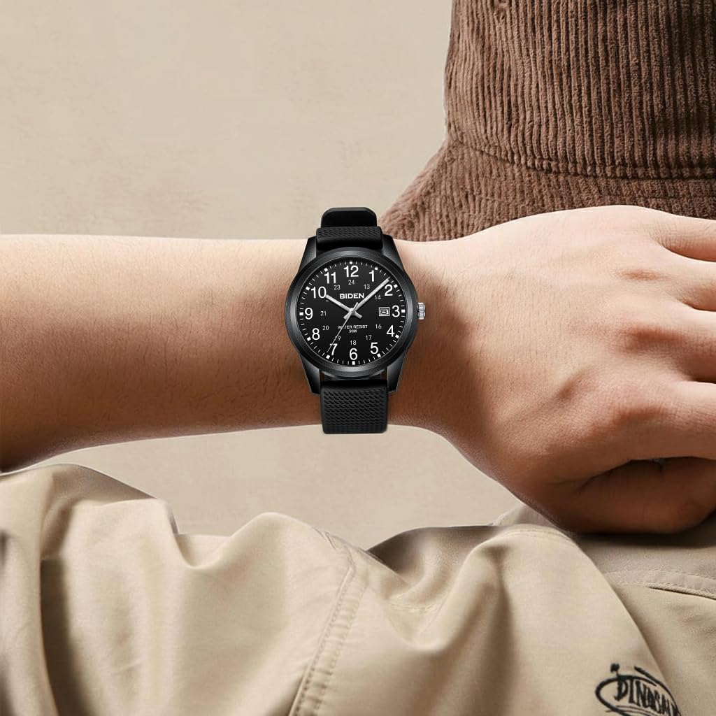 LN LENQIN Reloj Hombre Reloj Analógico de Cuarzo para Hombre