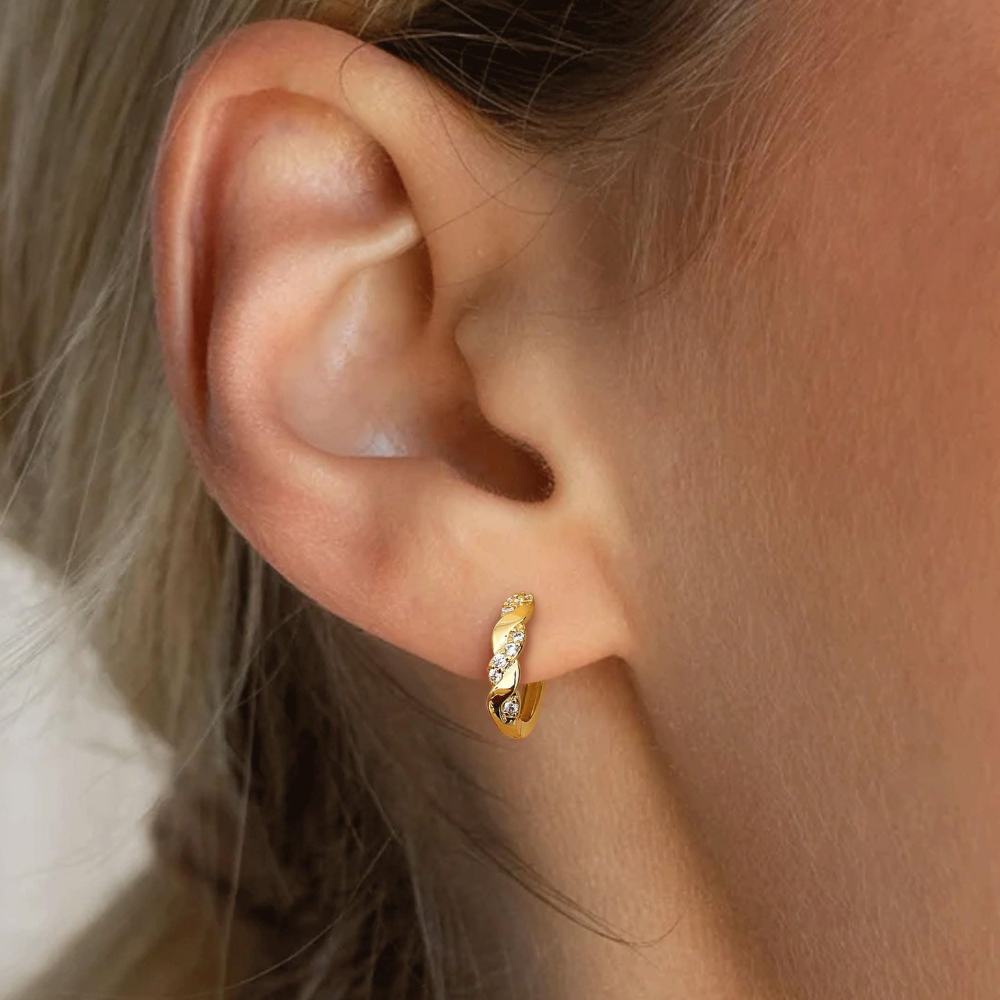 LOLIAS Pendientes Mujer Plata Ley 925 Dorados Aretes
