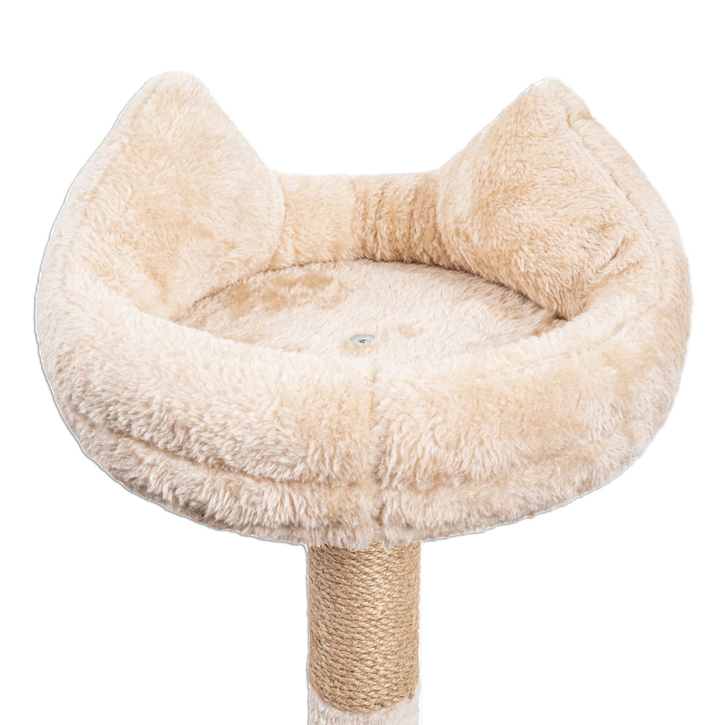 HOMIDEC Árbol Rascador para Gatos, 145cm, Torre de Escalada Estable con Varios Niveles, Actividades para Gatos con 7 Postes de sisal, 5 Plataformas, 2 nidos