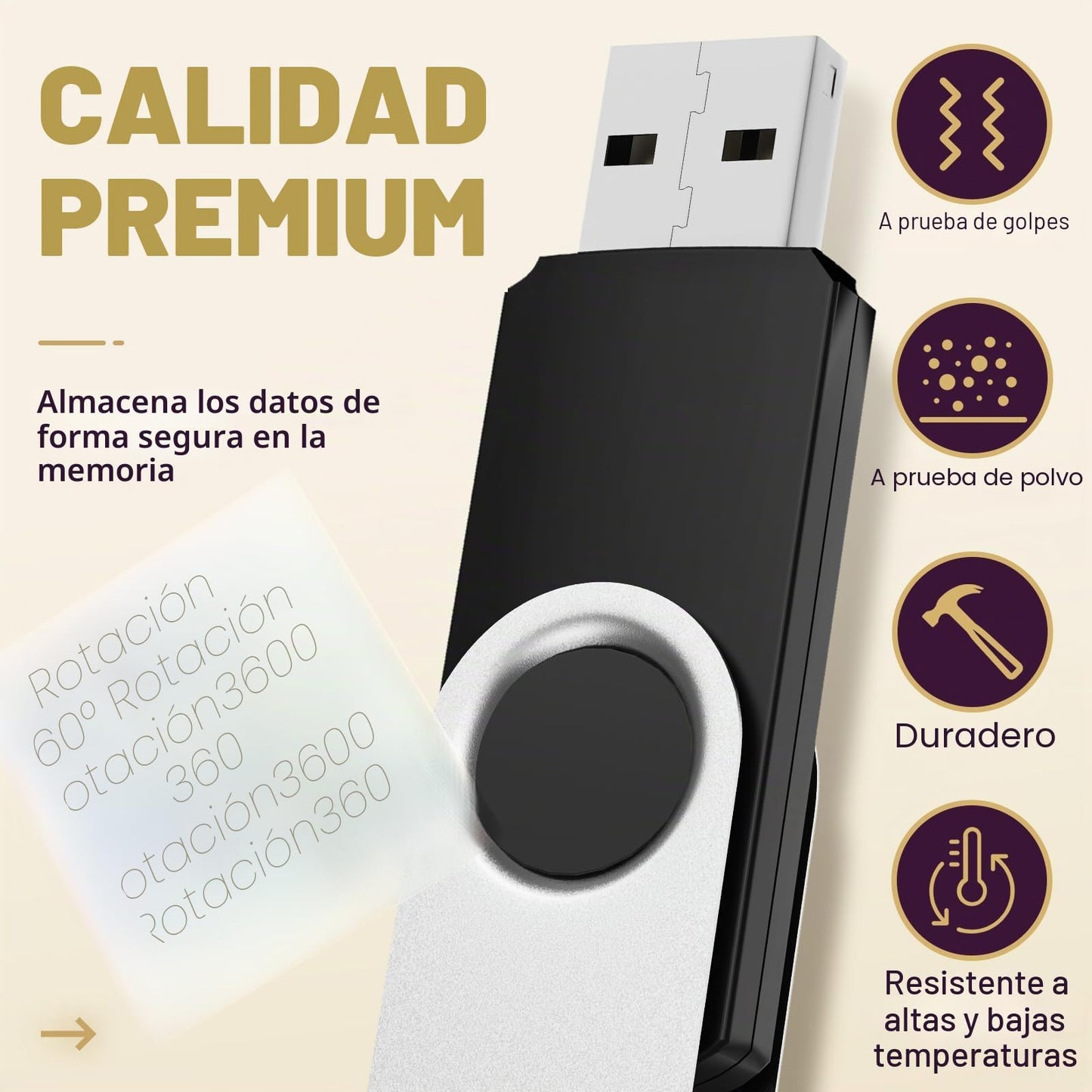 Memoria USB 128MB 10 Piezas Pen Drives - Portátil Unidad Flash USB Práctico PenDrive con 10 Unidades Cuerdas - Multicolor Giratoria USB 2.0 Flash Drive Pequeña Capacidad 128 MB by FEBNISCTE