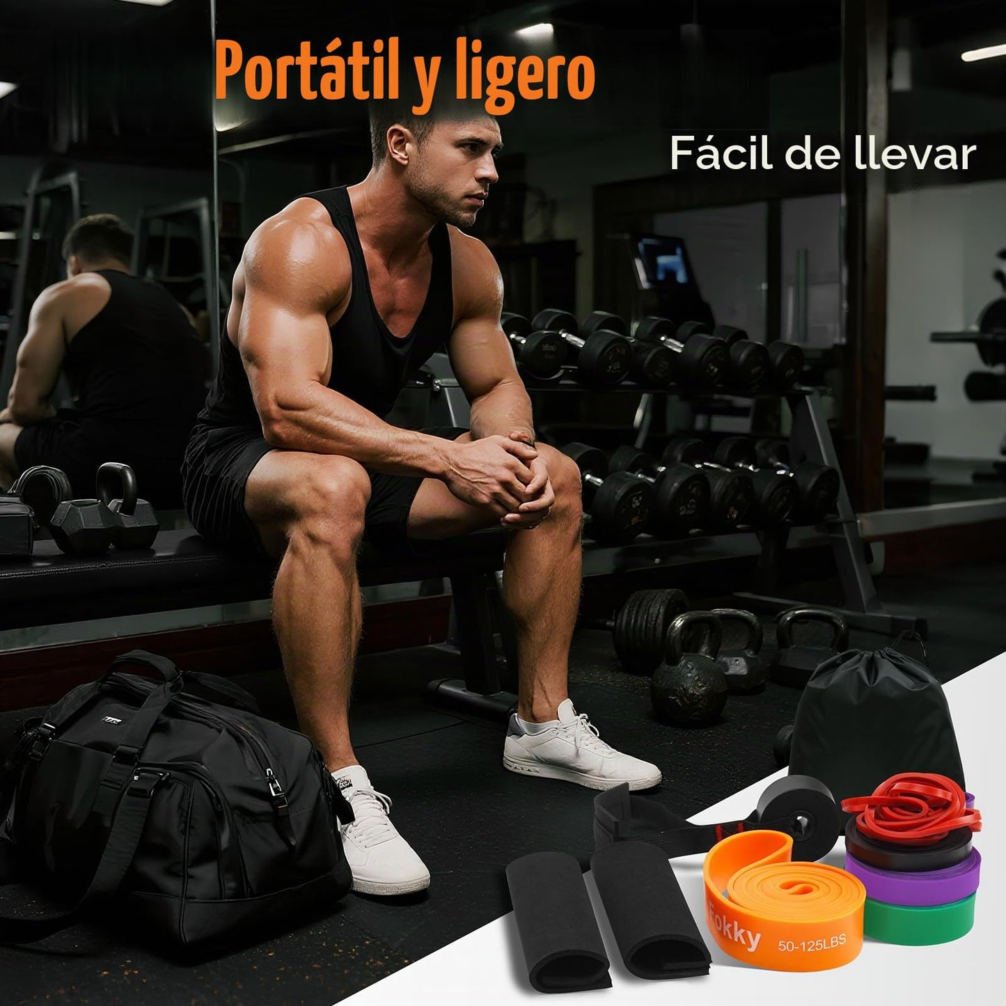 Fokky Gomas Elasticas Musculacion[Set of 5], Bandas Elasticas Musculacion