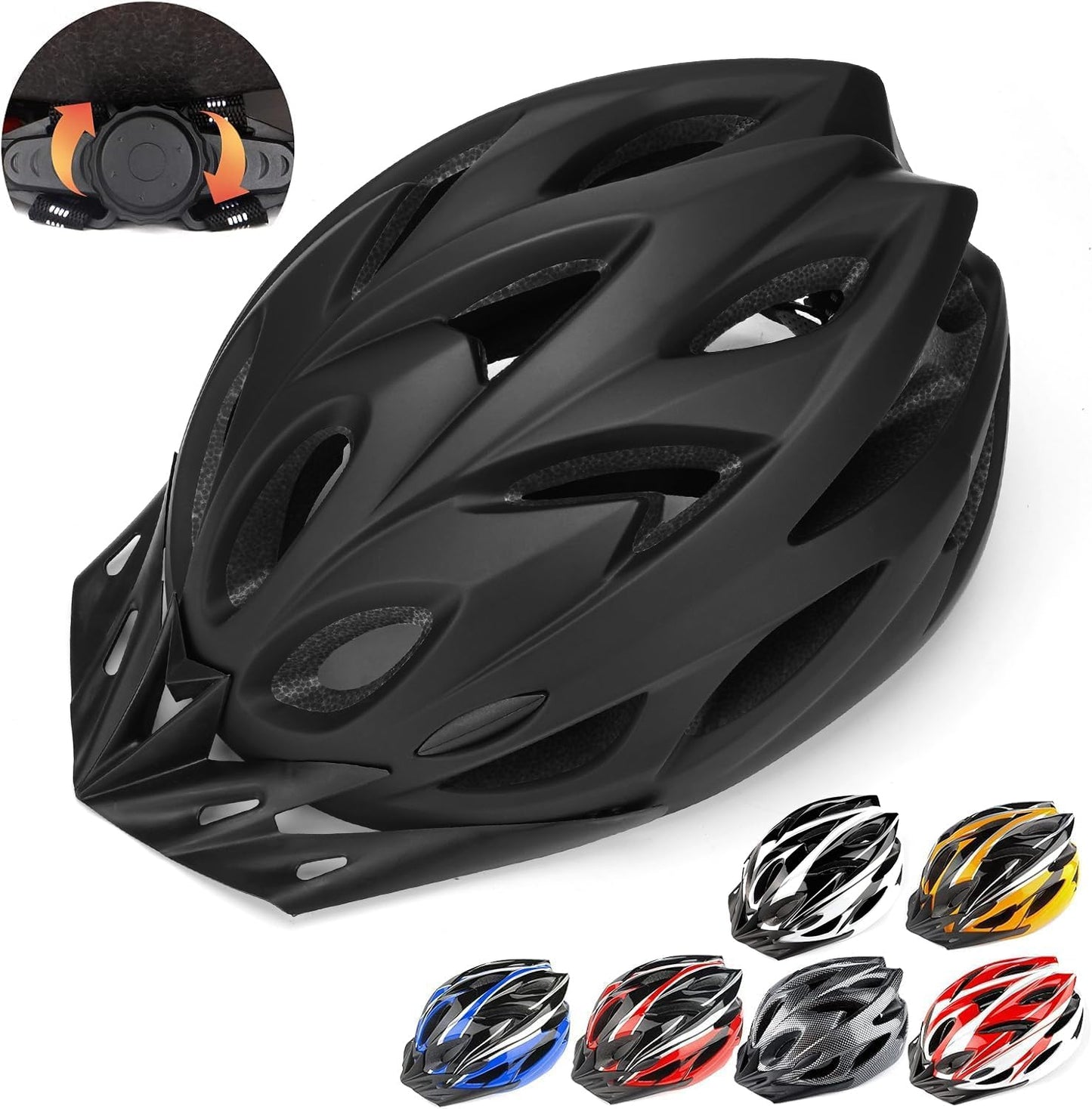 Casco Bicicleta Adulto, Casco Ciclismo Ligero Unisex 58-62cm
