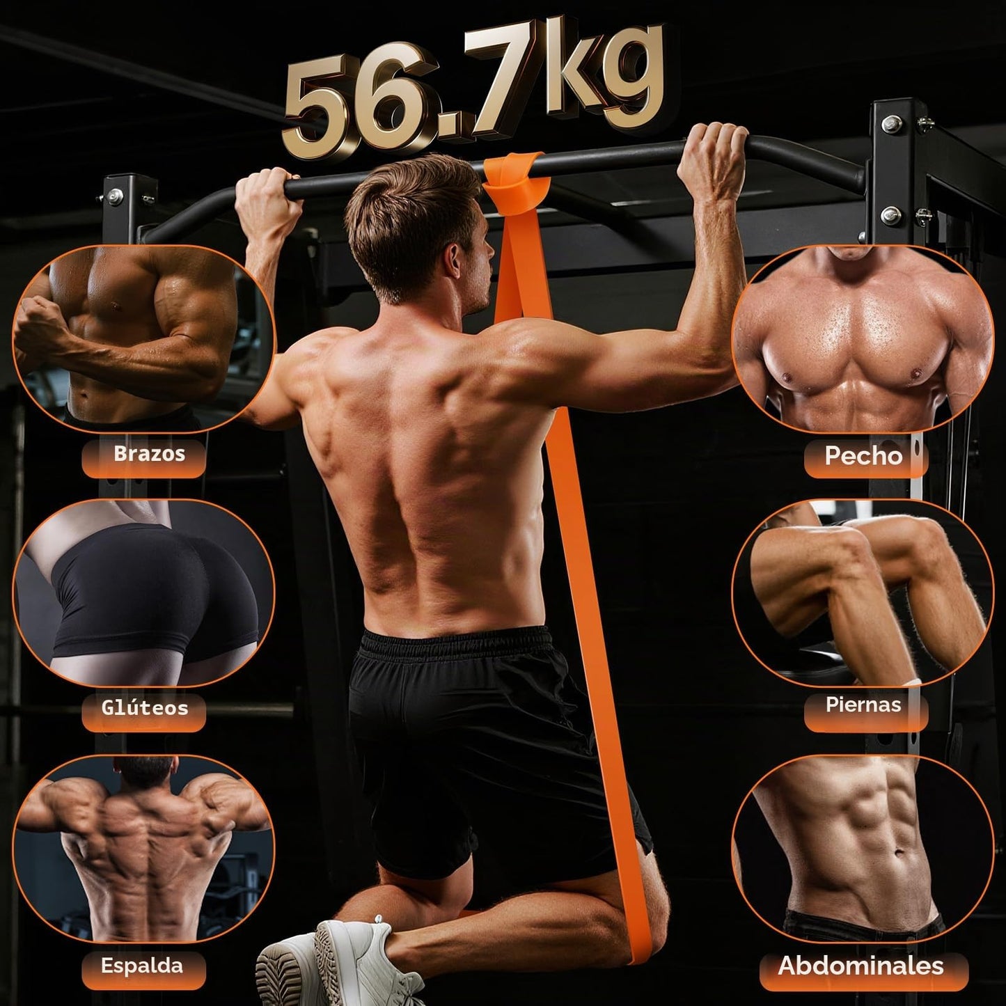 Fokky Gomas Elasticas Musculacion[Set of 5], Bandas Elasticas Musculacion