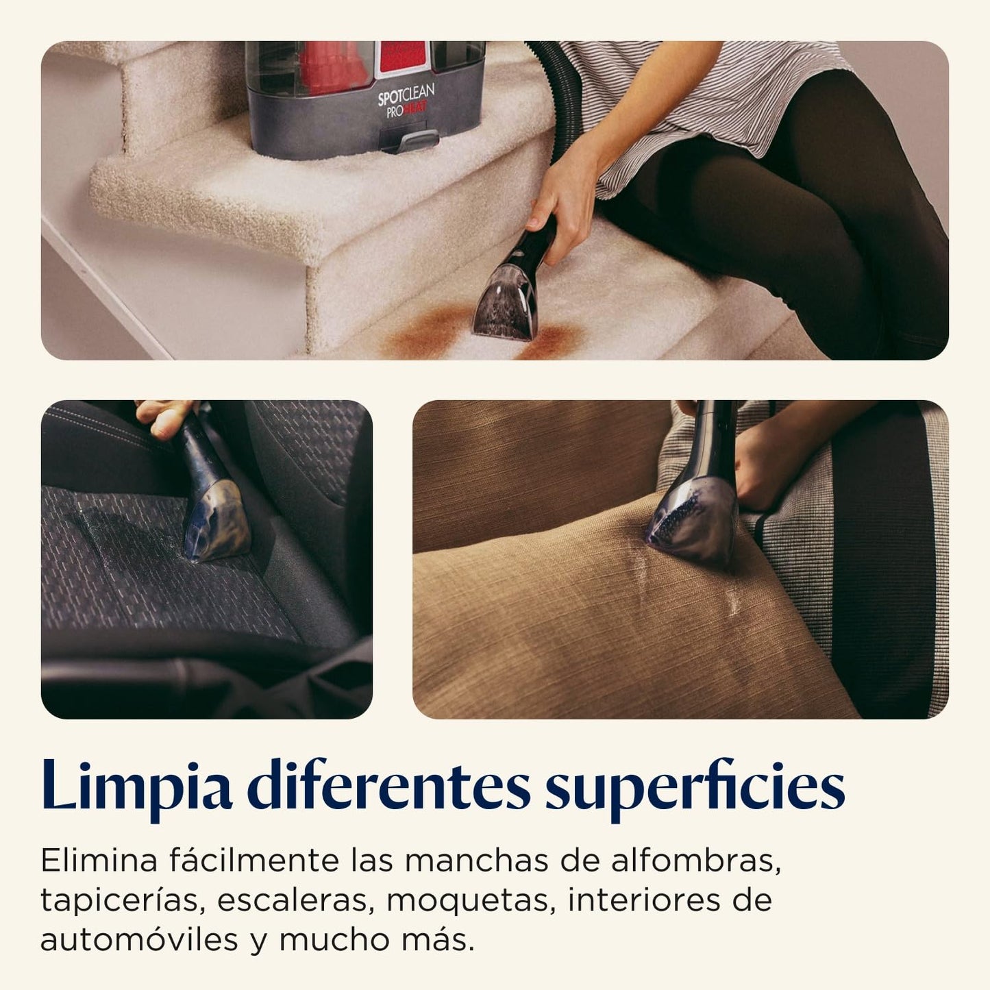 BISSELL SpotClean ProHeat Aspiradora de Agua Tapicería 330W 36988