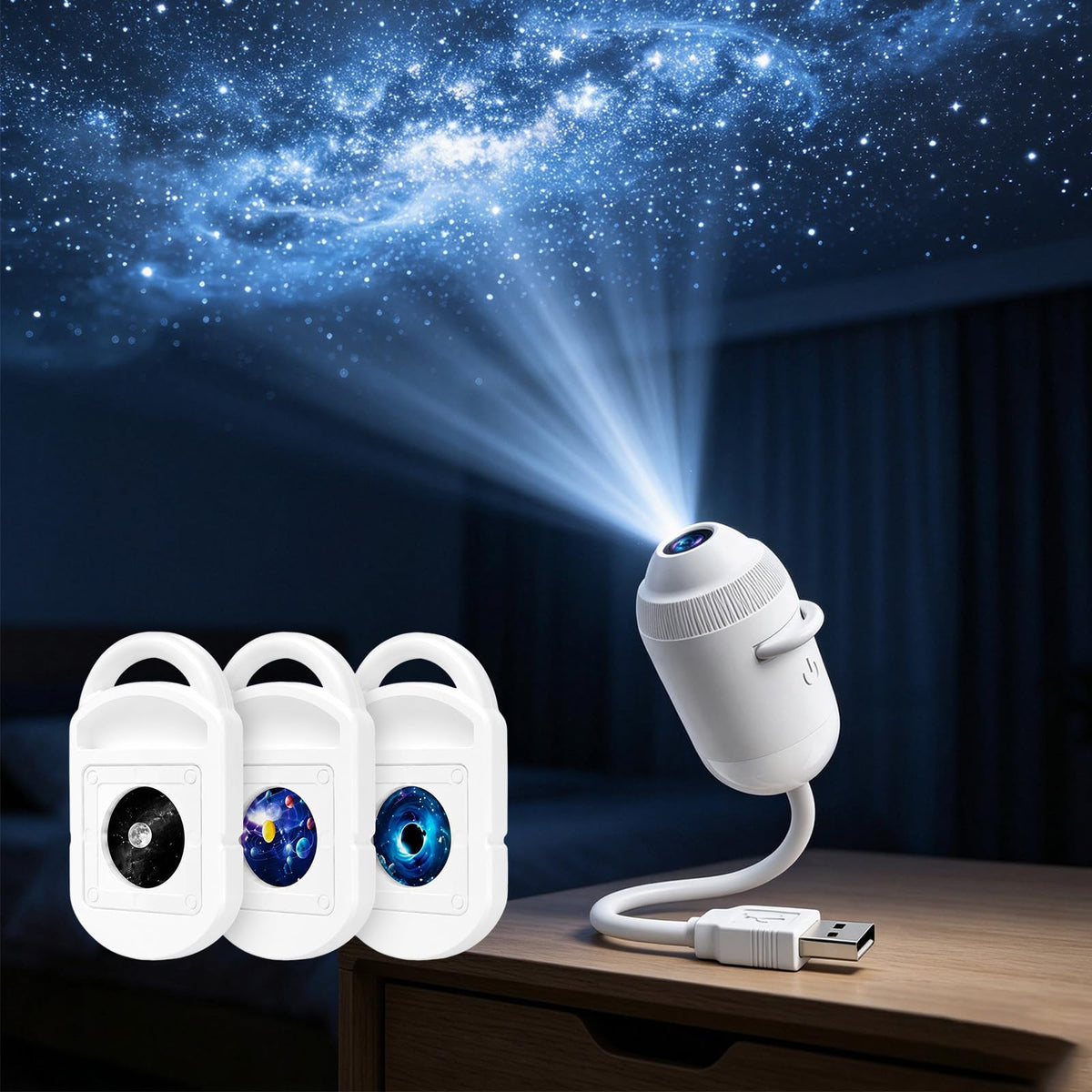 Estrellas Holográficas Trajes 5D Y Proyector OceánicoLámpara (3pieces)