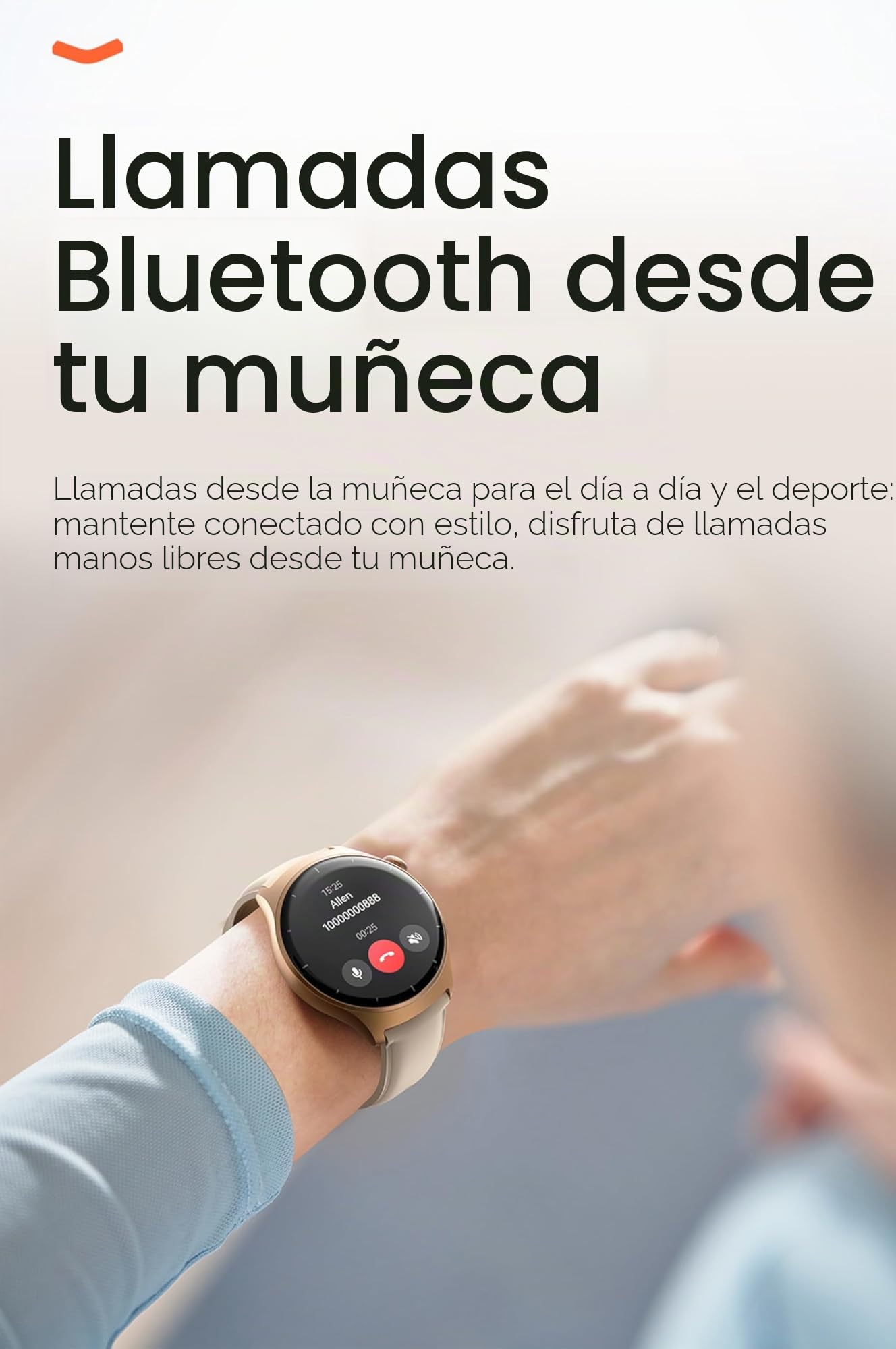 Mibro Smartwatch Lite 3, Pantalla HD Vivid de 1.3 Pulgadas AMOLED, más de 100 Modos Deportivos, función de Llamada de muñeca Manos Libres, Bluetooth V5.3, Sensor de frecuencia cardíaca