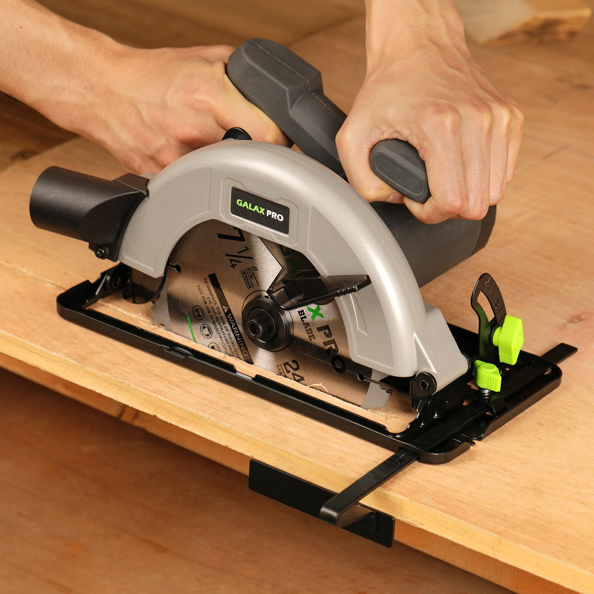 GALAX PRO 1400W sierra circular con motor cobre y recogida de polvo