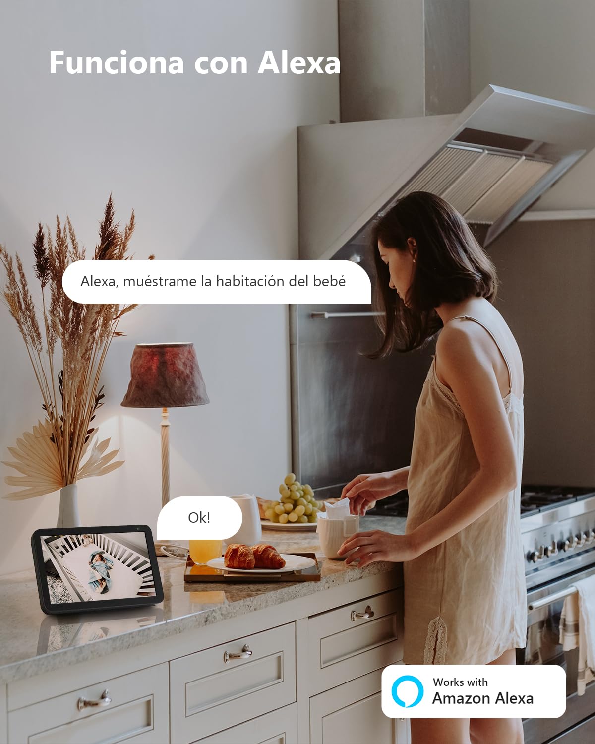 Imou 4MP Cámara Vigilancia WiFi Interior para Mascotas,360° Cámara IP WiFi con Detección de Humano, Visión Nocturna, Audio Bidireccional, Control Remoto, Modo Privacidad,Compatible con Alexa