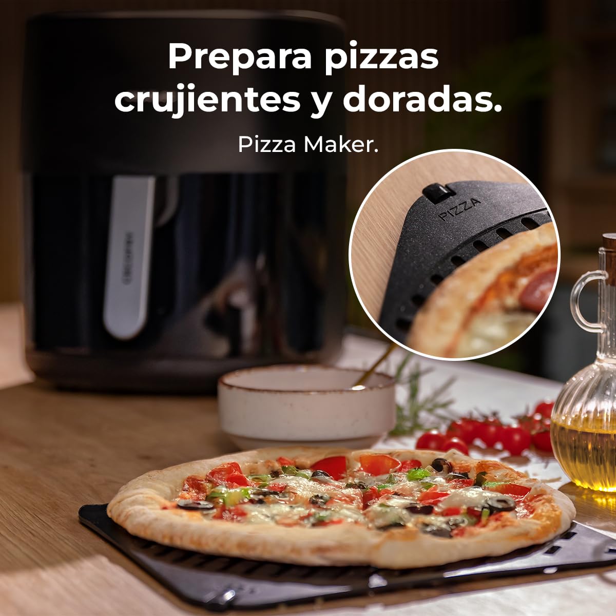 Cecotec Freidora de Aire 6,5 L Cecofry&Grill Duoheat 6500 Grill