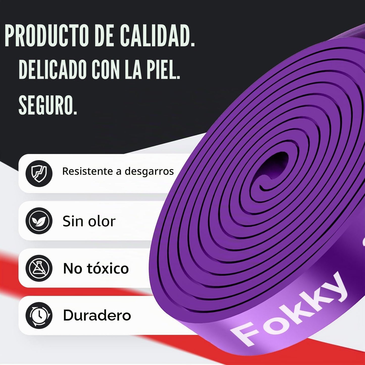 Fokky Gomas Elasticas Musculacion[Set of 5], Bandas Elasticas Musculacion