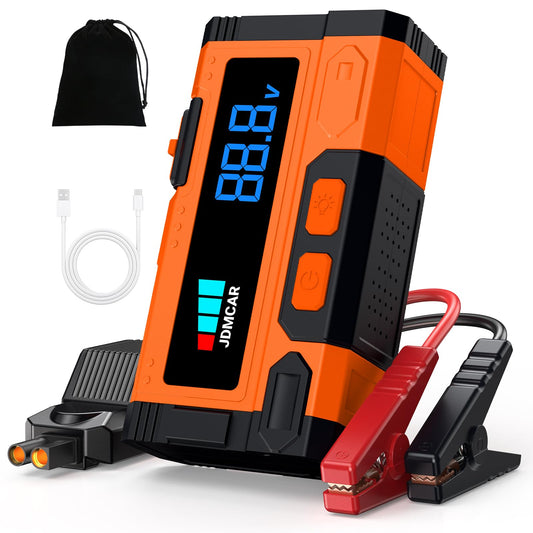 JDMCAR Arrancador de Baterias de Coche - 𝟏𝟎𝟎𝟎𝟎𝐀 𝟏𝟐𝐕 Jump Starter