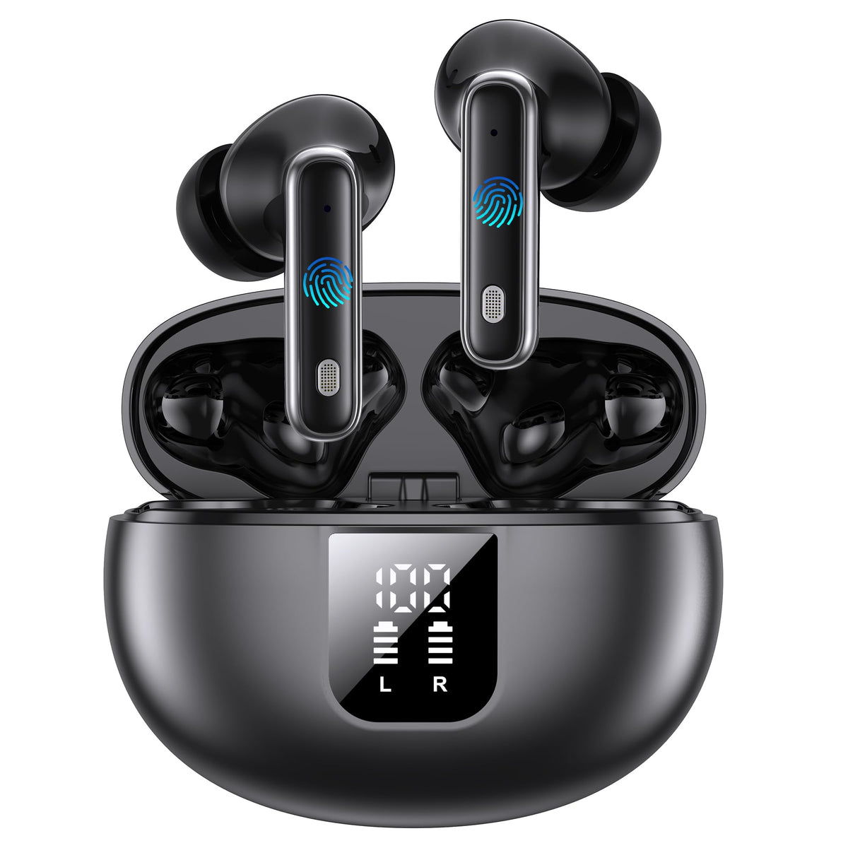EUQQ Auriculares Inalambricos Bluetooth 6.1, Ajuste Cómodo, 6 mics ENC, 36H