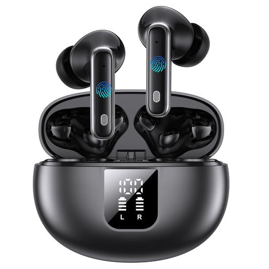 EUQQ Auriculares Inalambricos Bluetooth 6.1, Ajuste Cómodo, 6 mics ENC, 36H