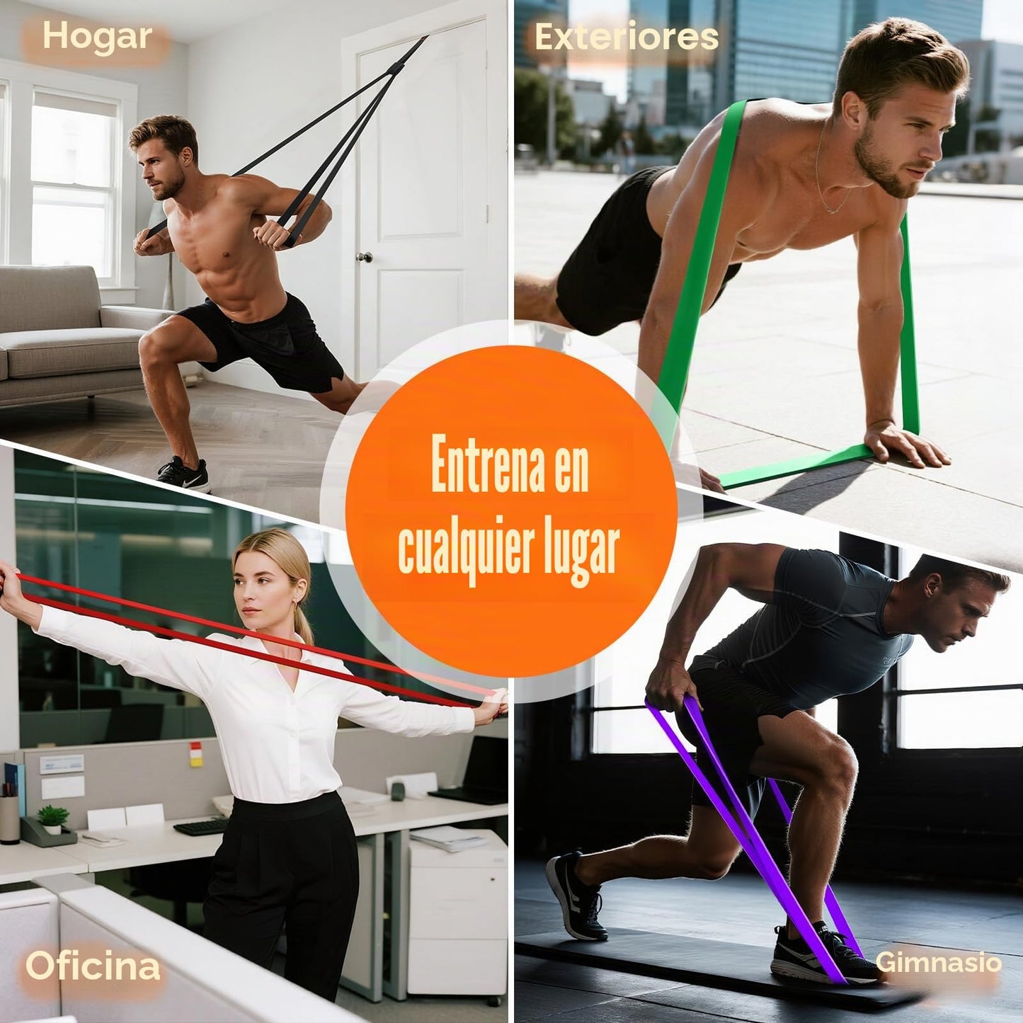 Fokky Gomas Elasticas Musculacion[Set of 5], Bandas Elasticas Musculacion