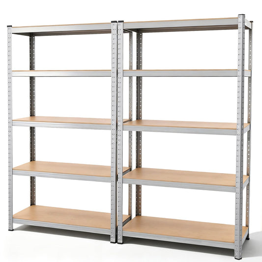 2 Uds Estanterías Almacenaje Pesadas,Carga de 875kg,Dimensiones 180x90x40cm