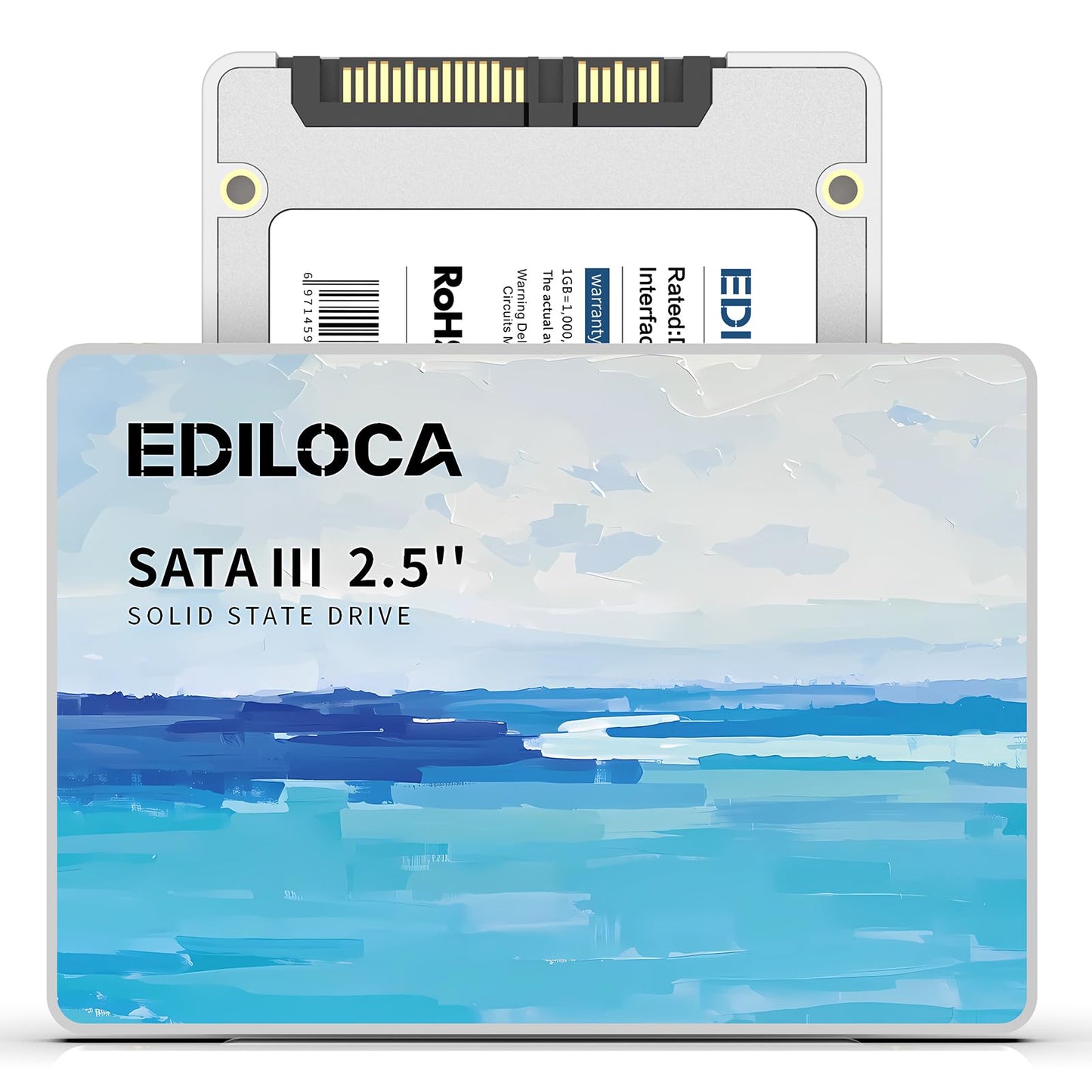 Ediloca 256GB SSD Internal Solid State Drive,2.5" SATA III 6Gb/s,Up to 560MB/s Read Speed,3D NAND Flash,Shock Drop-Proof for PC/Laptop/Desktop/NAS, Compatible with Windows/Mac/Linux (ES580E)