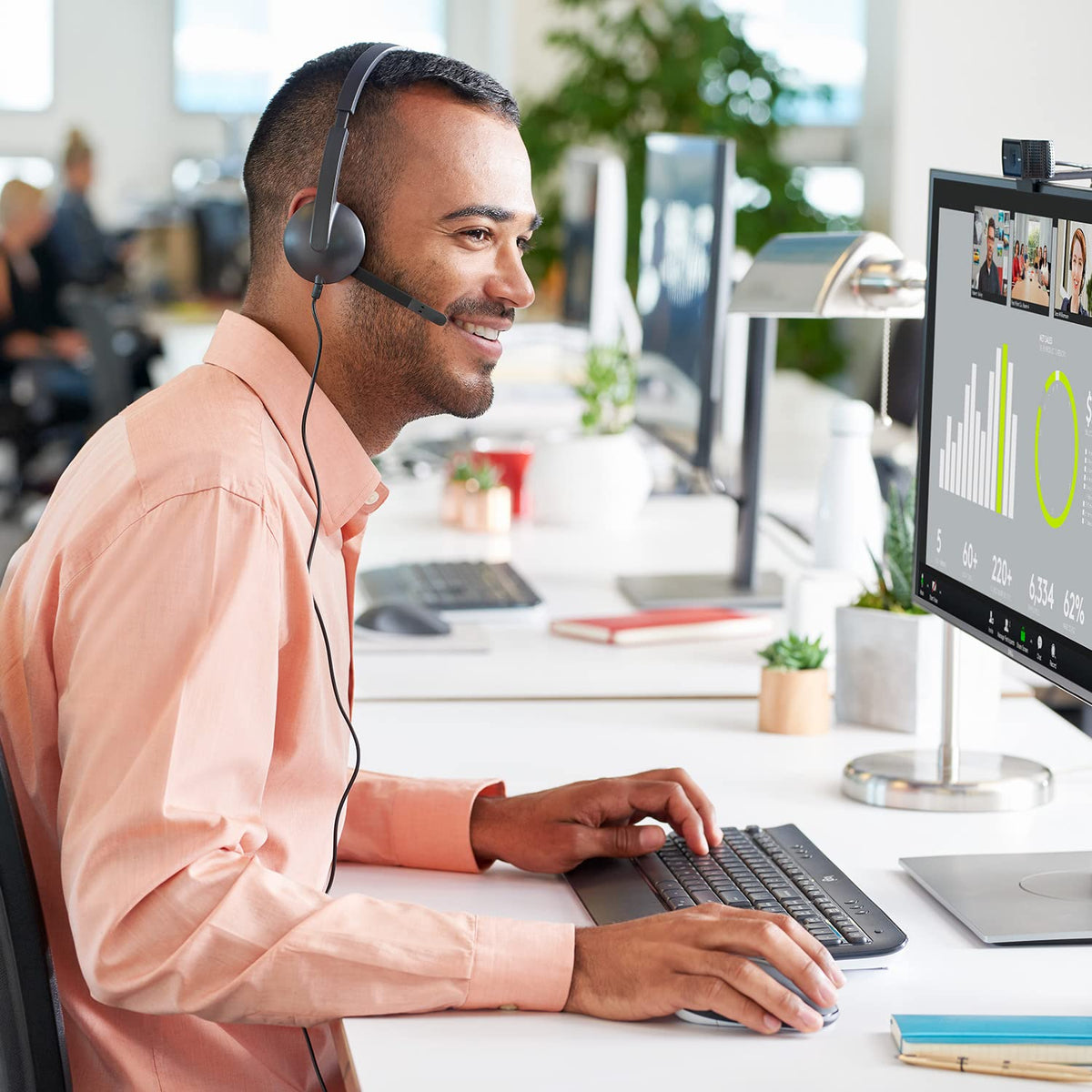 Logitech H340 Auriculares con Cable