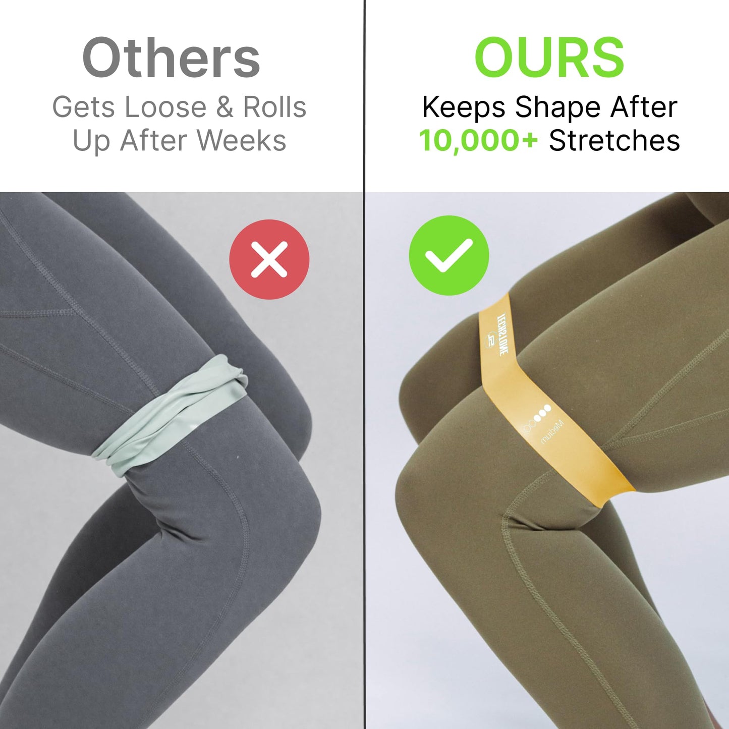 TechStone Bandas De Resistencia para Entrenamiento Mujeres Y Hombres – Pack De 5 Niveles Diferentes Bandas Elásticas De Alta Resistencia para Gimnasio En Casa Y Oficina