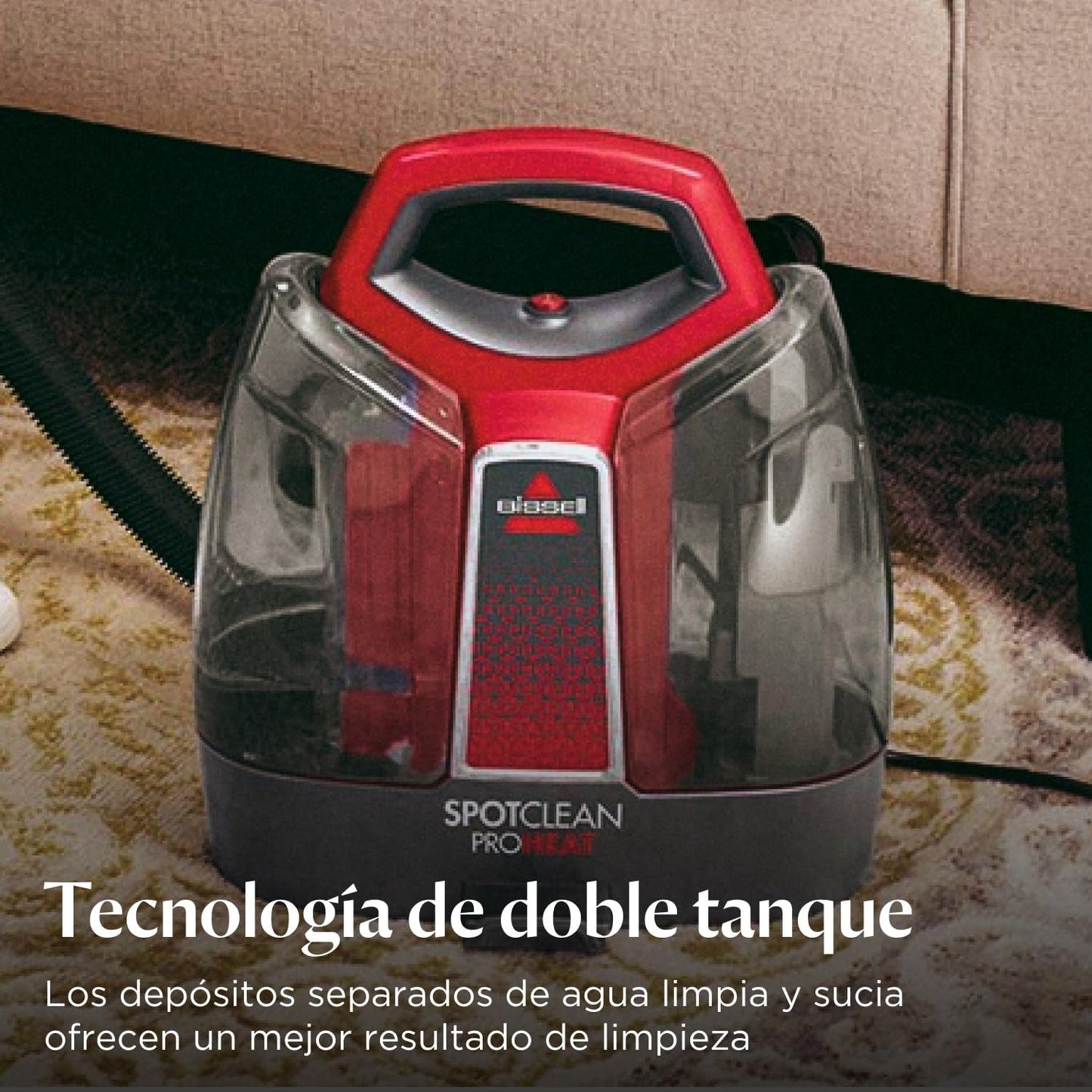 BISSELL SpotClean ProHeat Aspiradora de Agua Tapicería 330W 36988