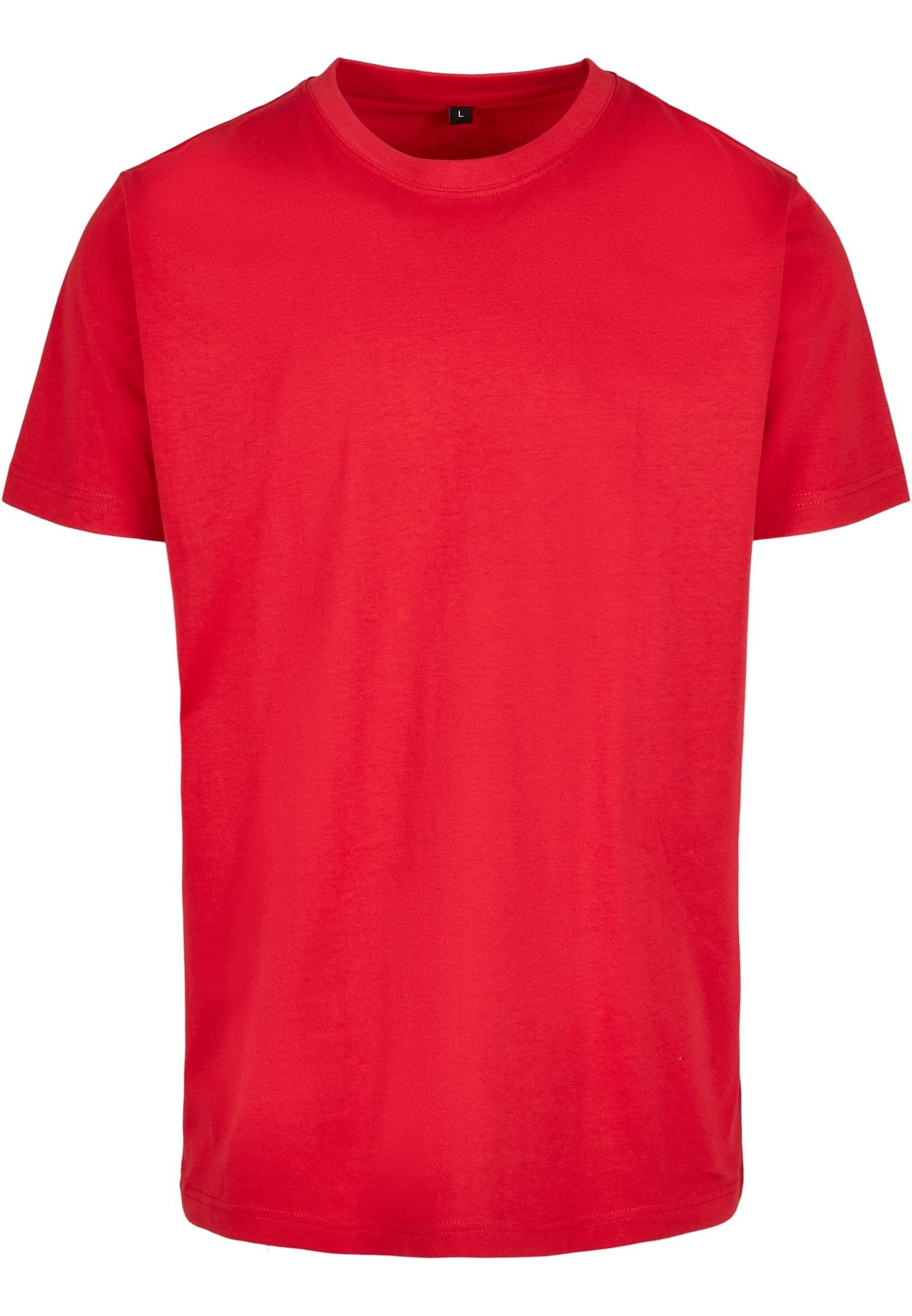 Build Your Brand T-Shirt Round Neck Camiseta, Hombre, cityred, M