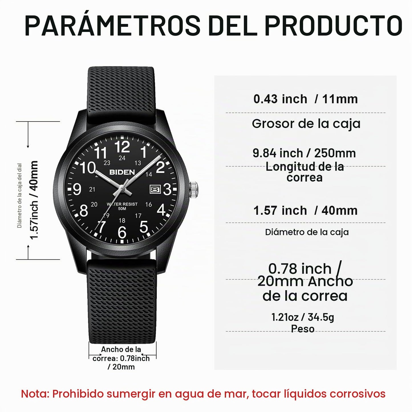 LN LENQIN Reloj Hombre Reloj Analógico de Cuarzo para Hombre