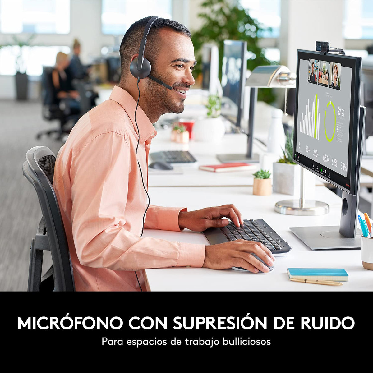 Logitech H340 Auriculares con Cable