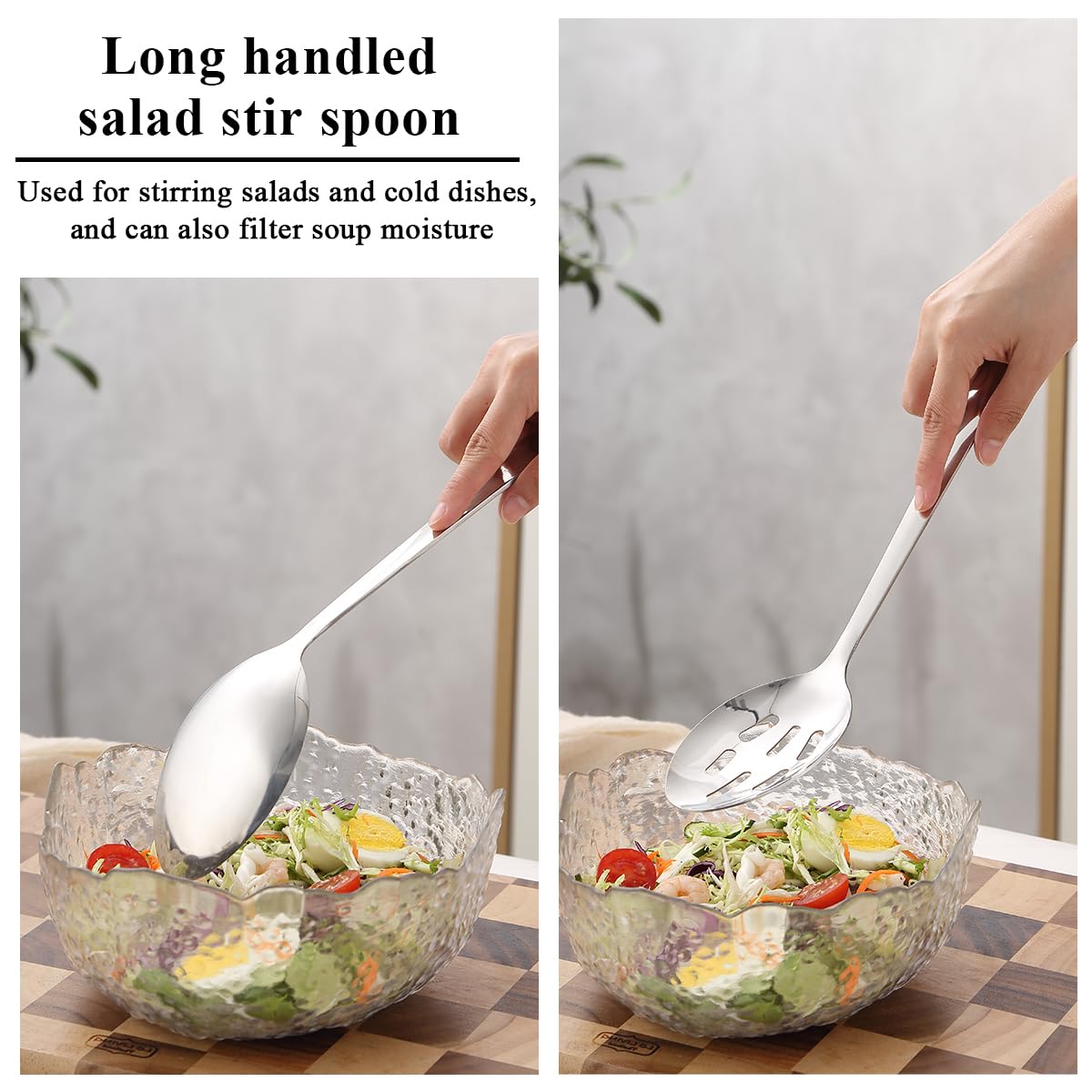 Evanda Juego de utensilios de cocina 6 piezas, acero inoxidable juego de espátulas para herramientas de cocina de alta resistencia, accesorios de cocina esenciales para el hogar