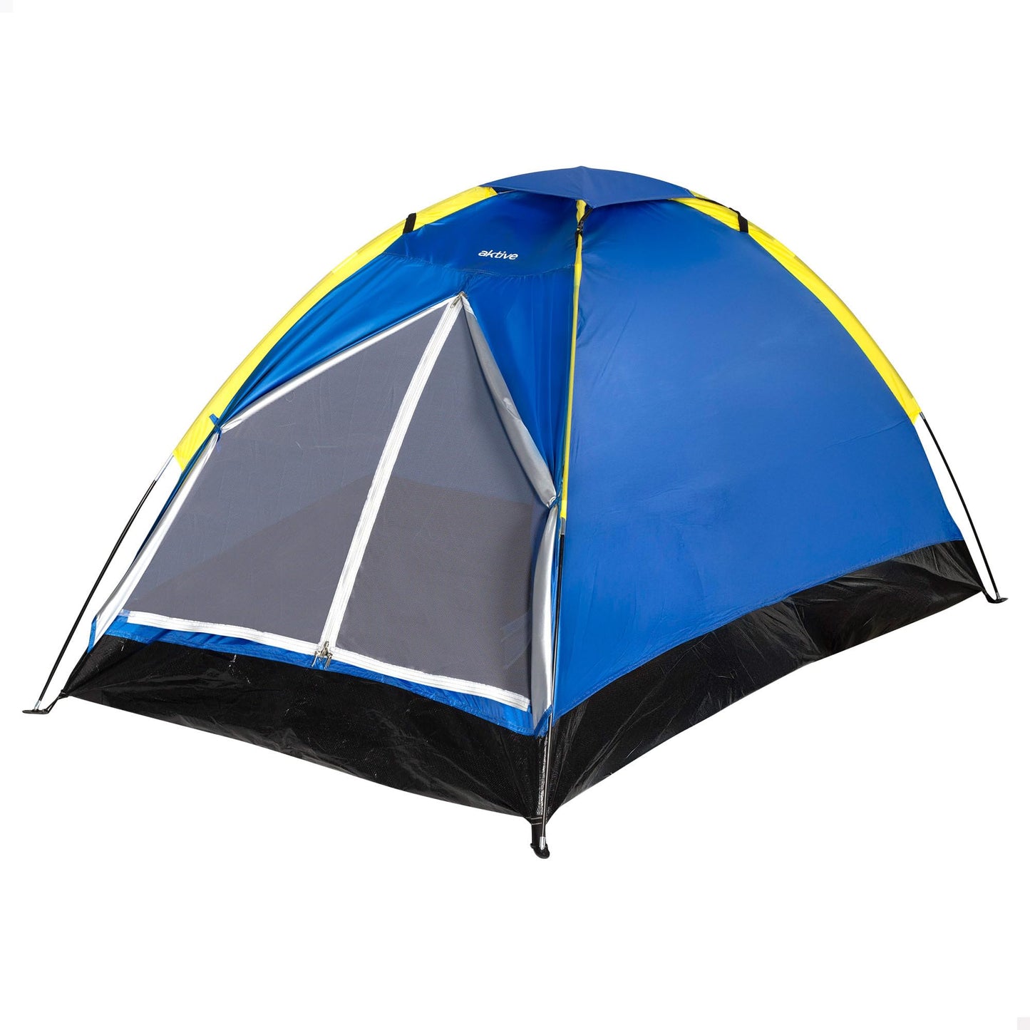 AKTIVE Unisex Adulto Tienda campaña Dome 2 Personas, Multicolor, 200 x 120 x 100 cm